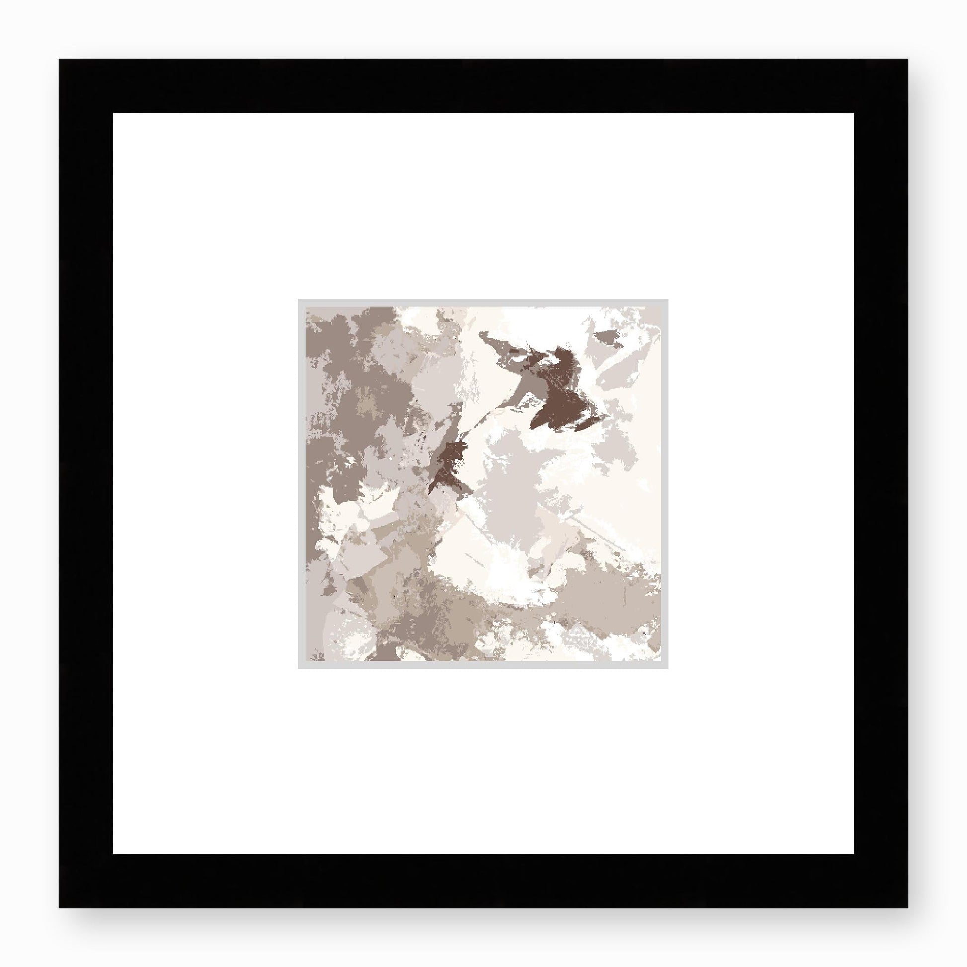 Framed Graphic Art Print, Faux Mat - 12x12 inches | FMS-1160-7691, Prints, Graphic art, Black Frame,12 x 12 inches