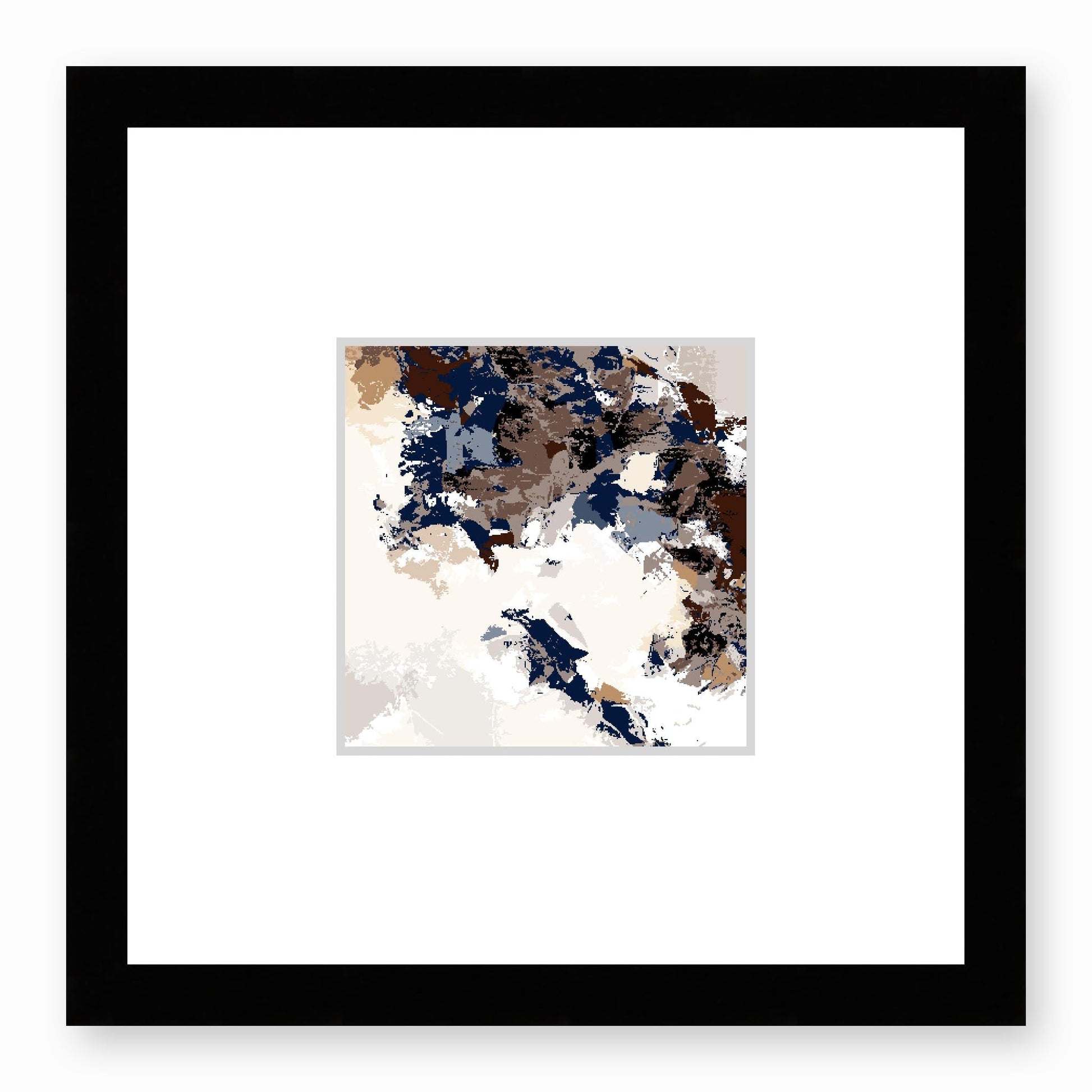 Framed Graphic Art Print, Faux Mat - 12x12 inches | FMS-1160-7693, Prints, Graphic art, Black Frame,12 x 12 inches