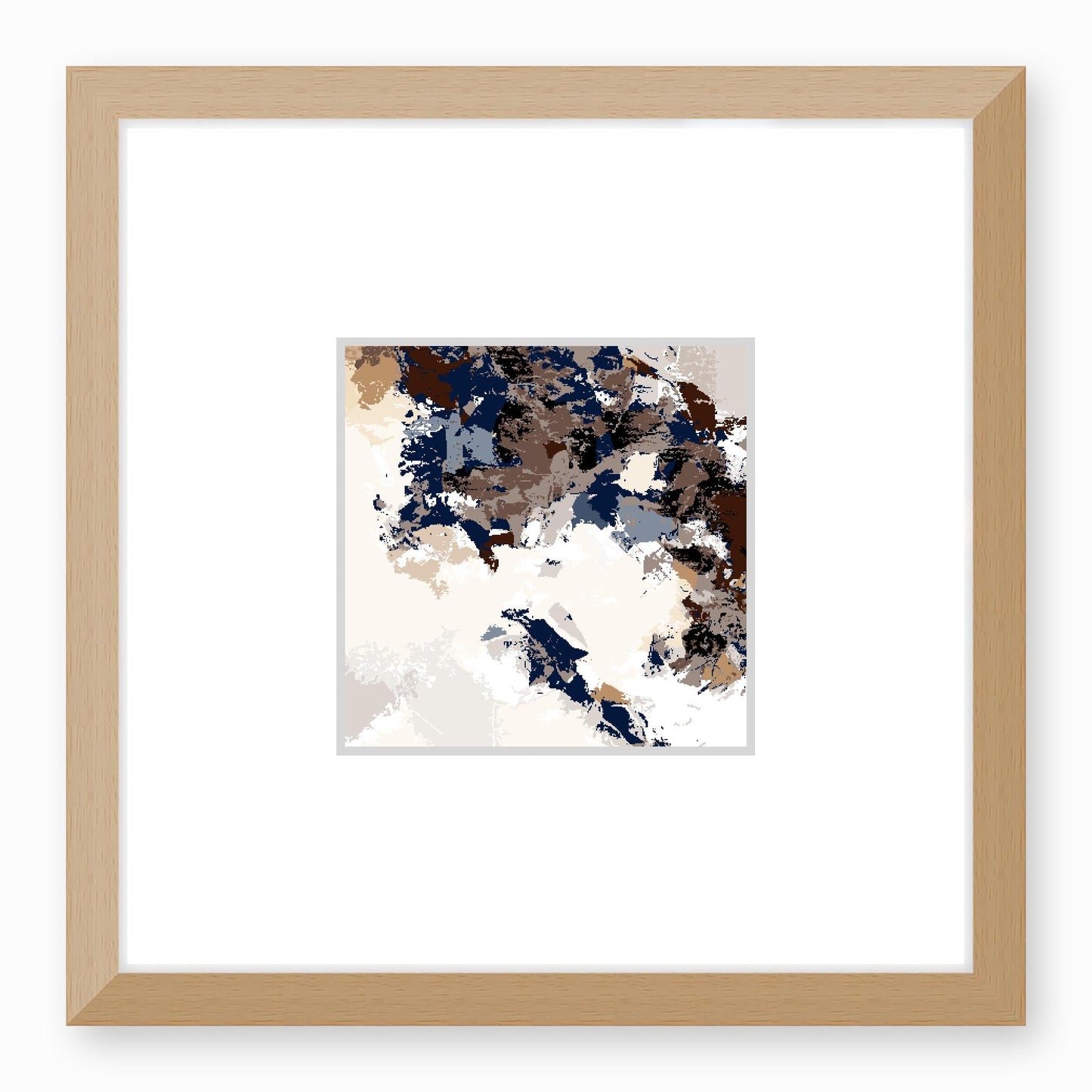 Framed Graphic Art Print, Faux Mat - 12x12 inches | FMS-1160-7693, Prints, Graphic art, Natural Frame,12 x 12 inches