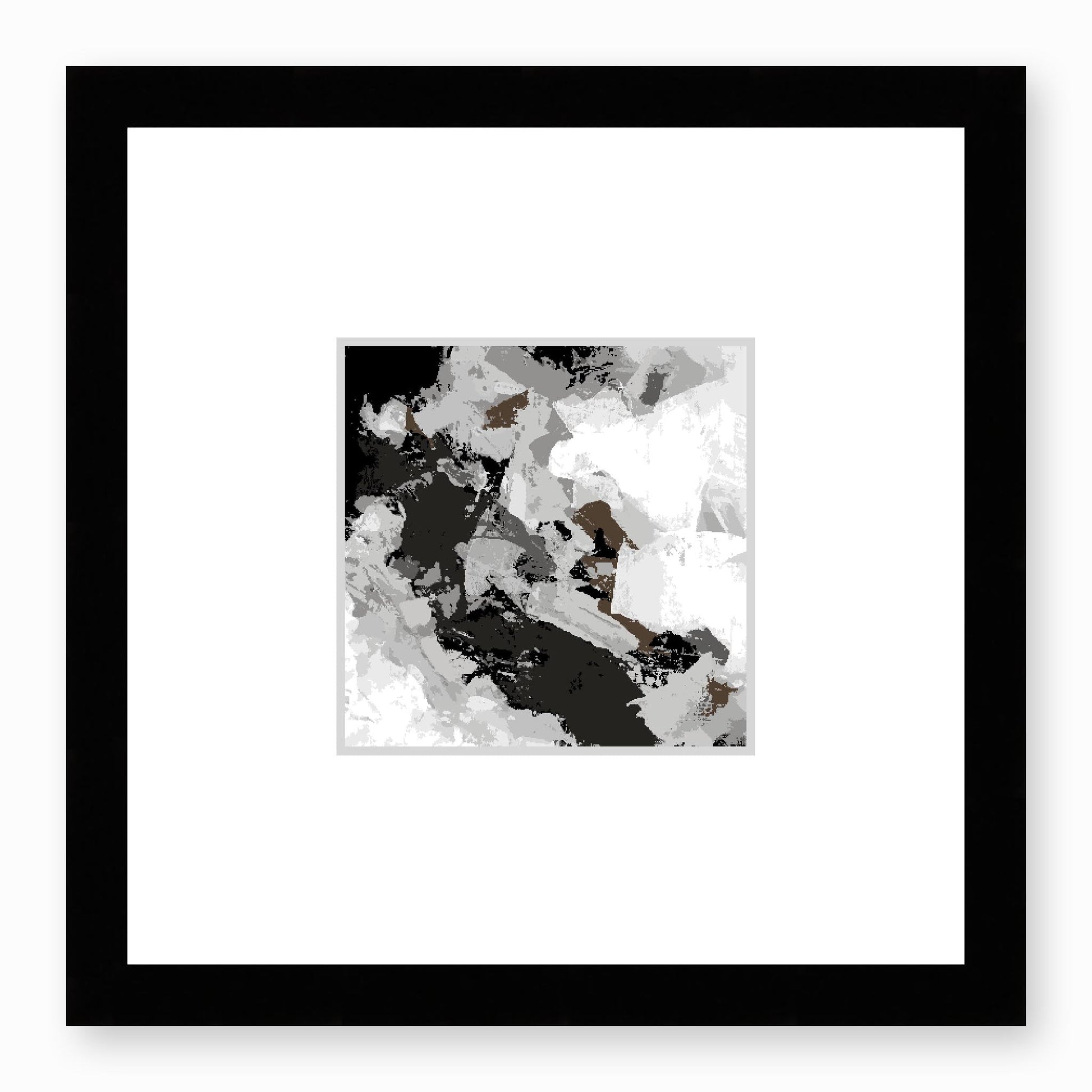 Framed Graphic Art Print, Faux Mat - 12x12 inches | FMS-1170-7690, Prints, Graphic art, Black Frame,12 x 12 inches