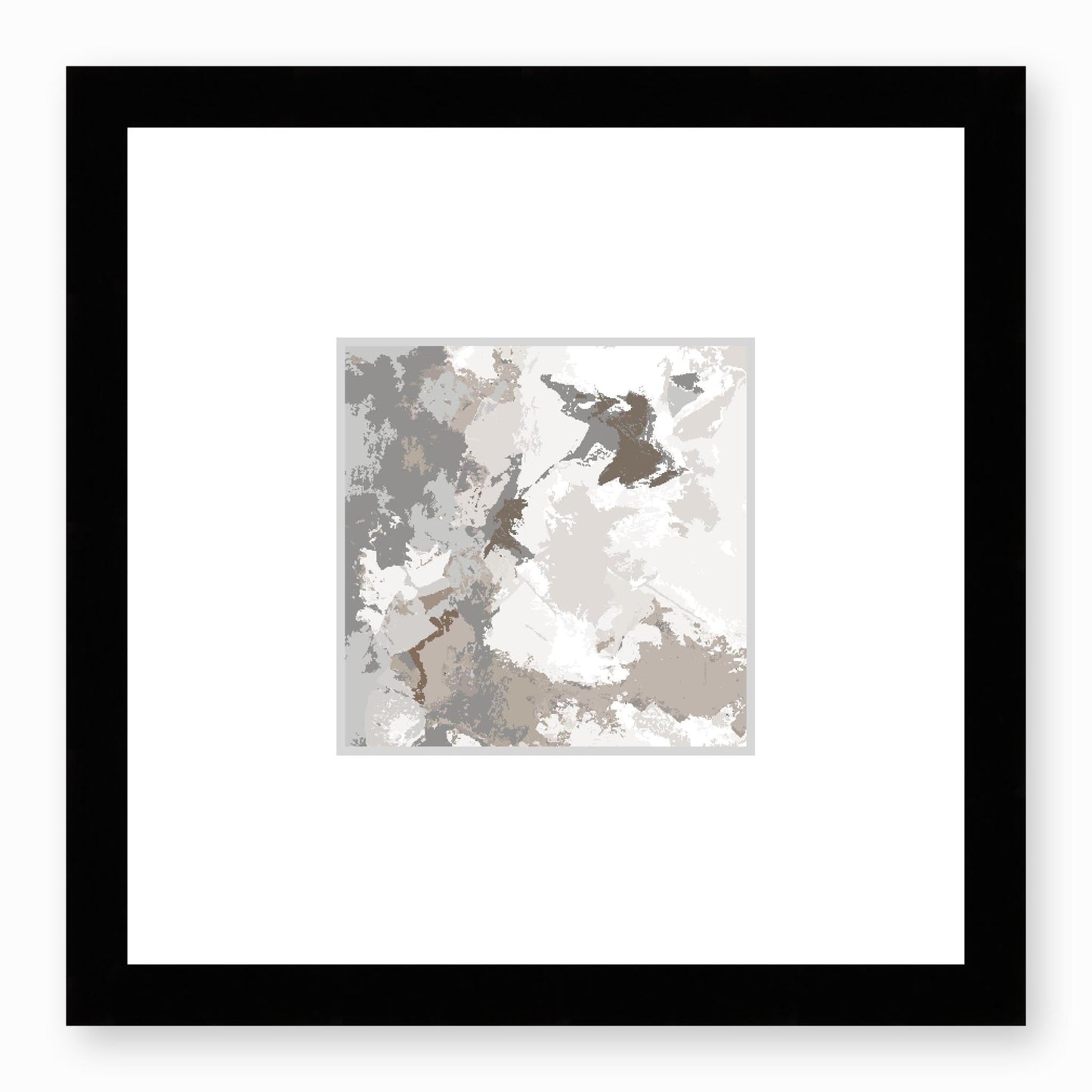 Framed Graphic Art Print, Faux Mat - 12x12 inches | FMS-1170-7691, Prints, Graphic art, Black Frame,12 x 12 inches