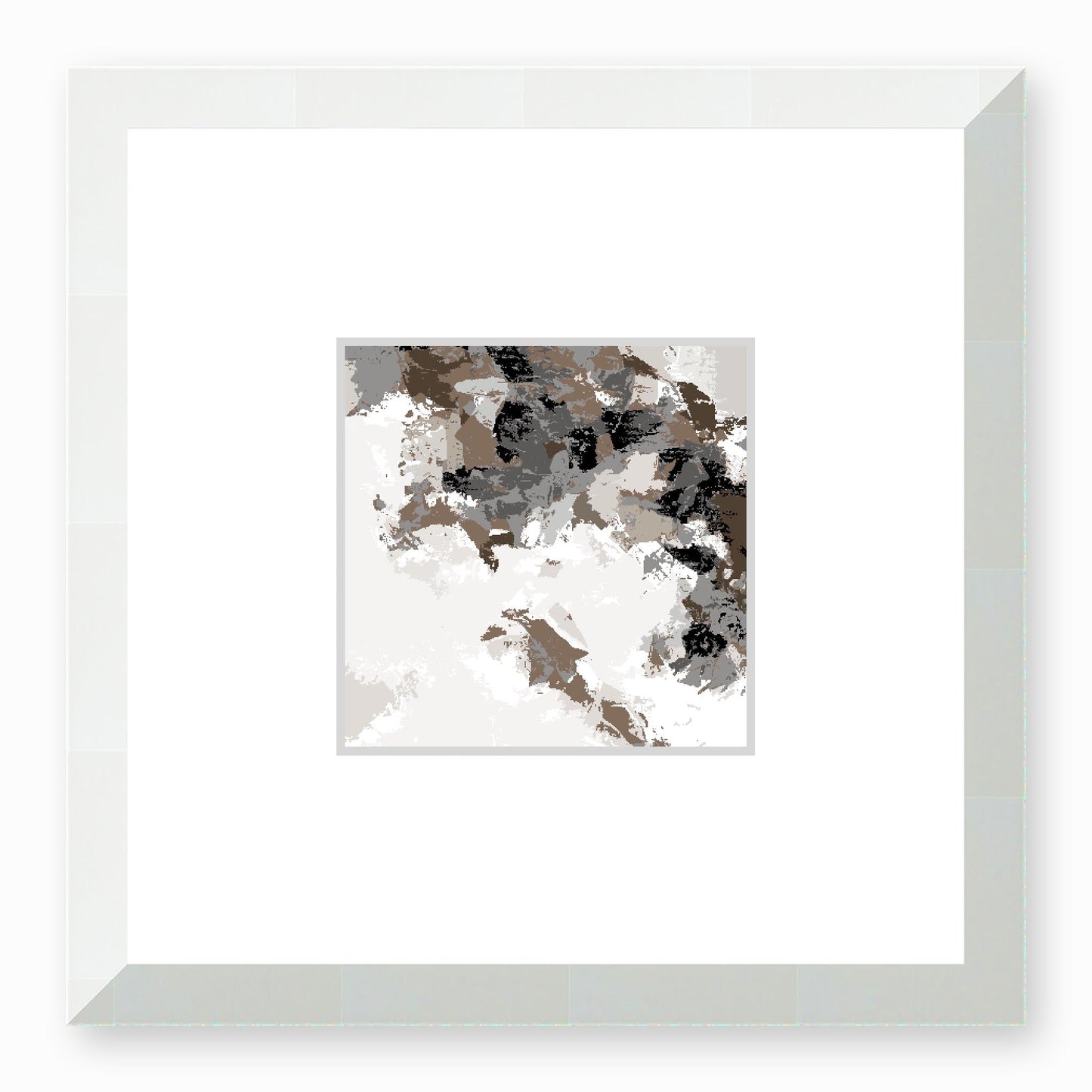 Framed Graphic Art Print, Faux Mat - 12x12 inches | FMS-1170-7693, Prints, Graphic art, White Frame,12 x 12 inches