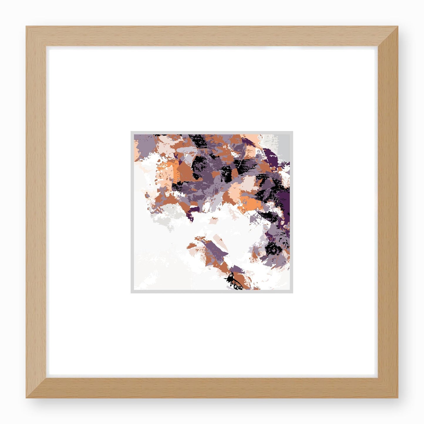 Framed Graphic Art Print, Faux Mat - 12x12 inches | FMS-1180-7693, Prints, Graphic art, Natural Frame,12 x 12 inches