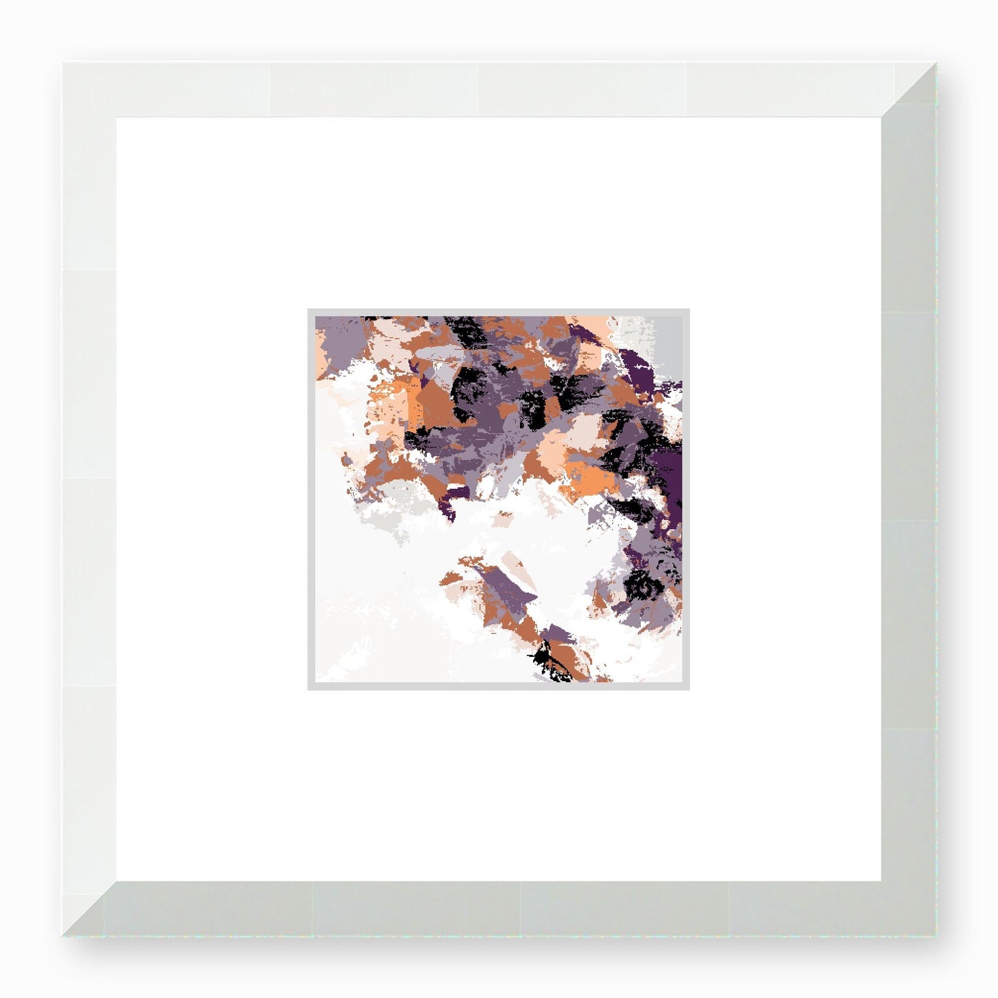 Framed Graphic Art Print, Faux Mat - 12x12 inches | FMS-1180-7693, Prints, Graphic art, White Frame,12 x 12 inches