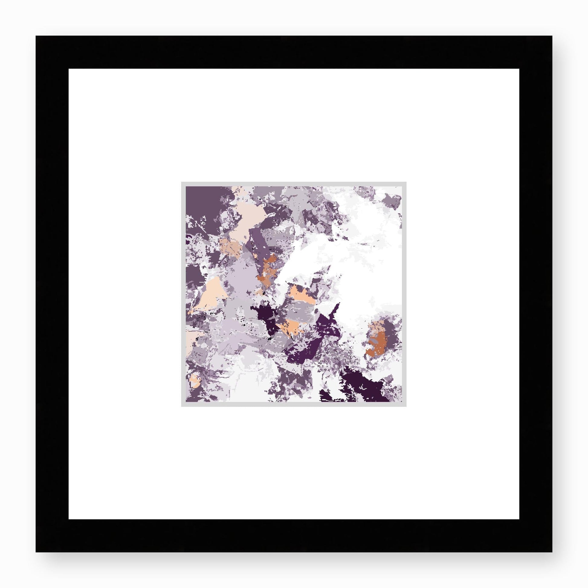 Framed Graphic Art Print, Faux Mat - 12x12 inches | FMS-1180-7695, Prints, Graphic art, Black Frame,12 x 12 inches