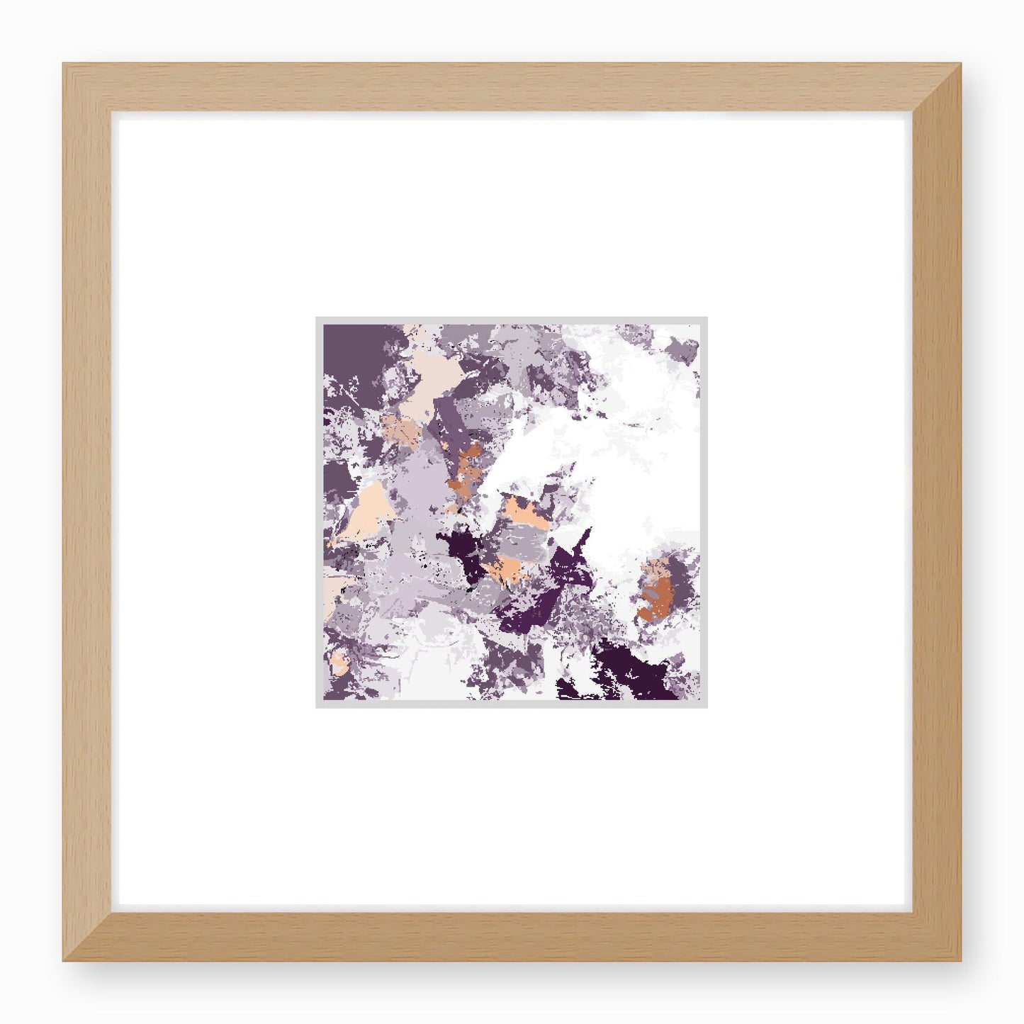 Framed Graphic Art Print, Faux Mat - 12x12 inches | FMS-1180-7695, Prints, Graphic art, Natural Frame,12 x 12 inches