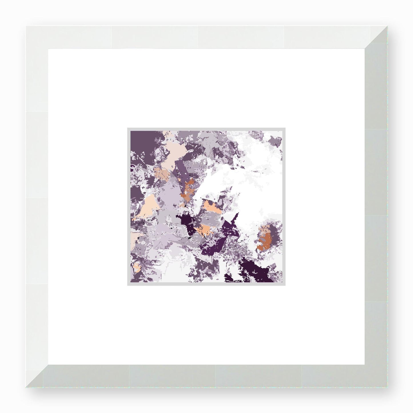 Framed Graphic Art Print, Faux Mat - 12x12 inches | FMS-1180-7695, Prints, Graphic art, White Frame,12 x 12 inches