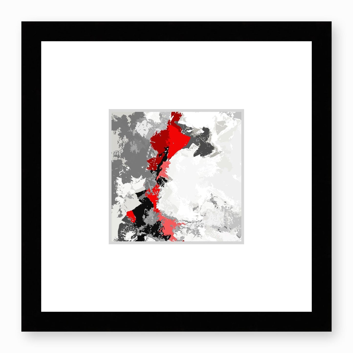 Framed Graphic Art Print, Faux Mat - 12x12 inches | FMS-1190-7691, Prints, Graphic art, Black Frame,12 x 12 inches