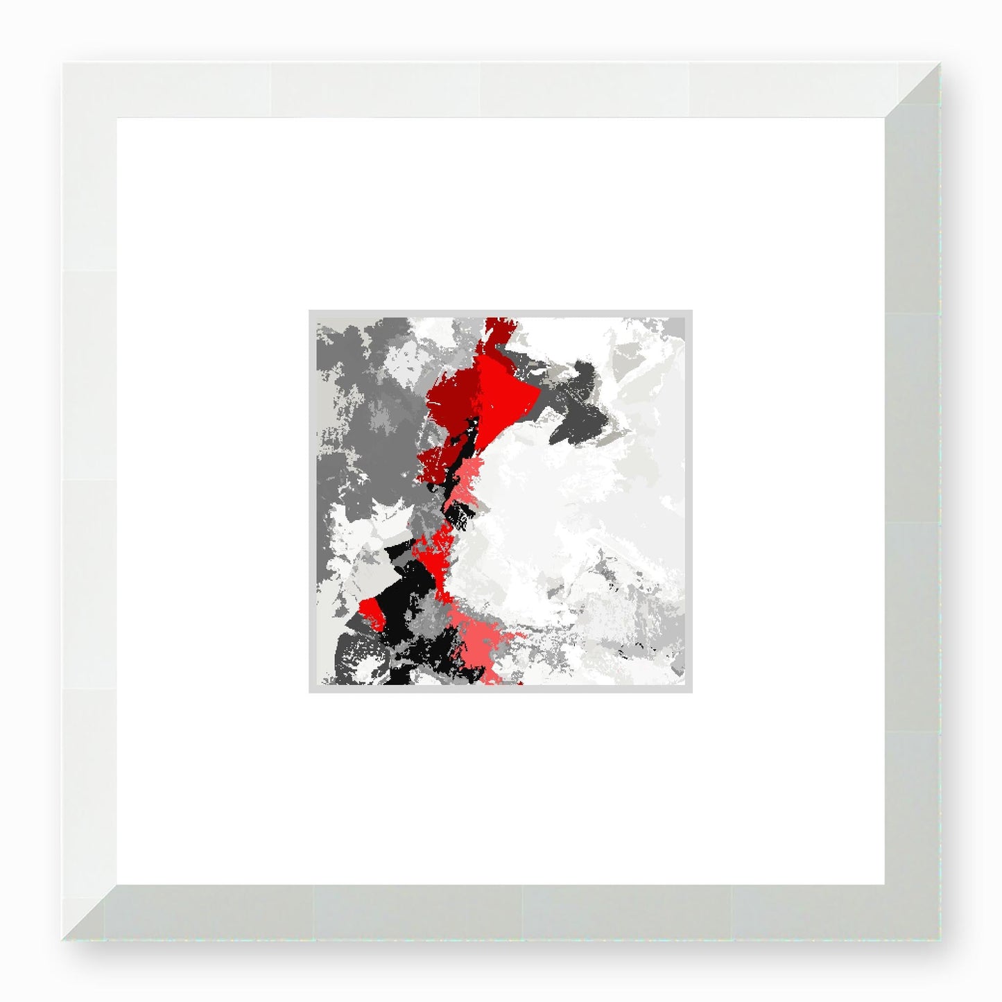 Framed Graphic Art Print, Faux Mat - 12x12 inches | FMS-1190-7691, Prints, Graphic art, White Frame,12 x 12 inches