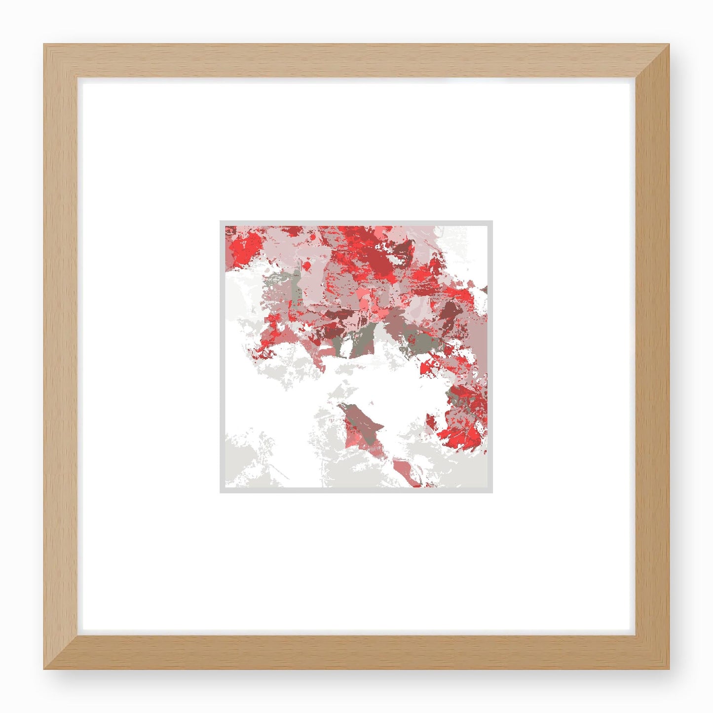 Framed Graphic Art Print, Faux Mat - 12x12 inches | FMS-1190-7693, Prints, Graphic art, Natural Frame,12 x 12 inches