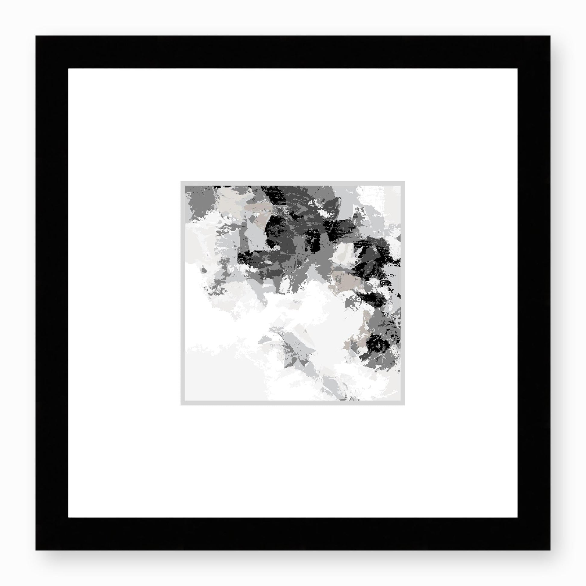 Framed Graphic Art Print, Faux Mat - 12x12 inches | FMS-1200-7693, Prints, Graphic art, Black Frame,12 x 12 inches
