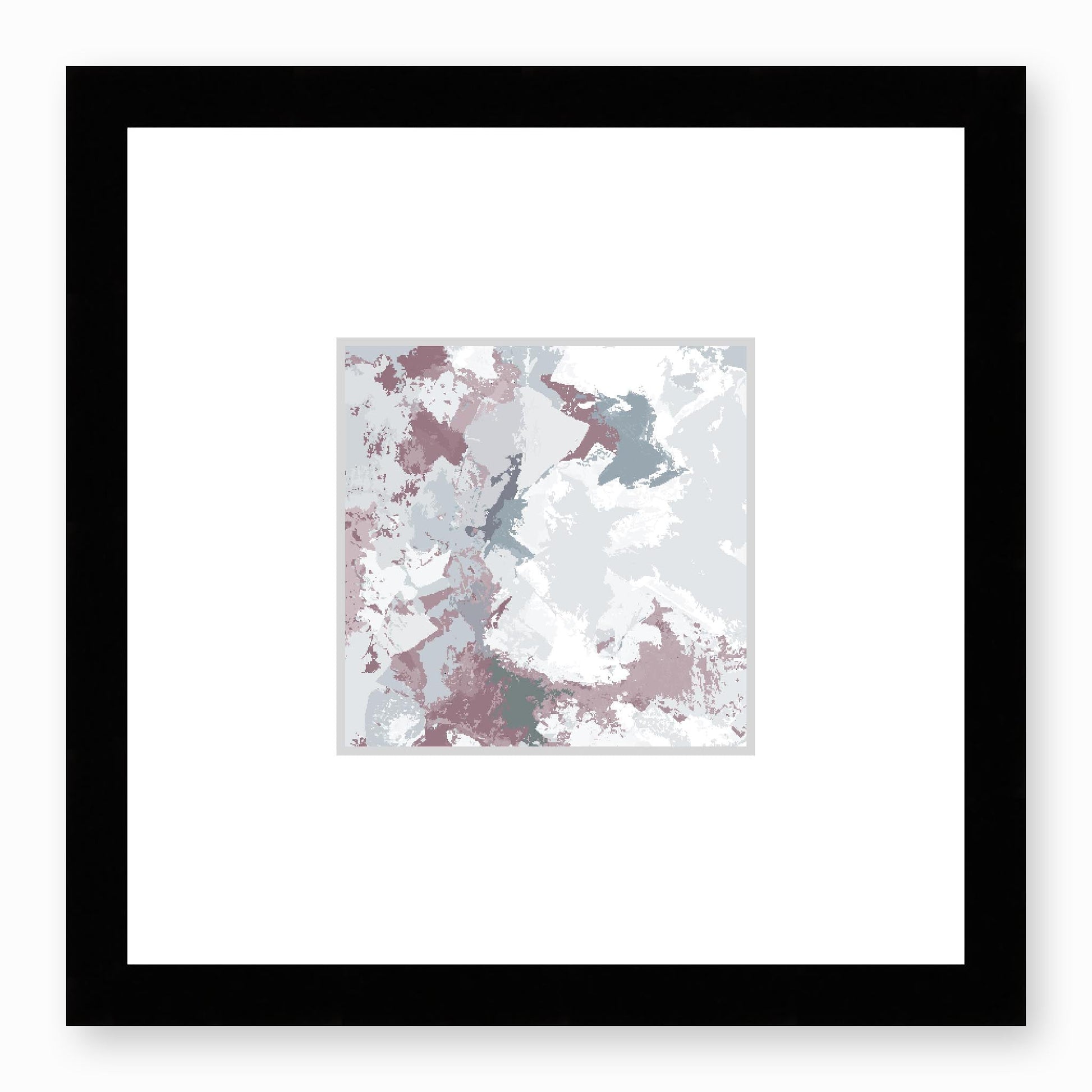 Framed Graphic Art Print, Faux Mat - 12x12 inches | FMS-1210-7691, Prints, Graphic art, Black Frame,12 x 12 inches