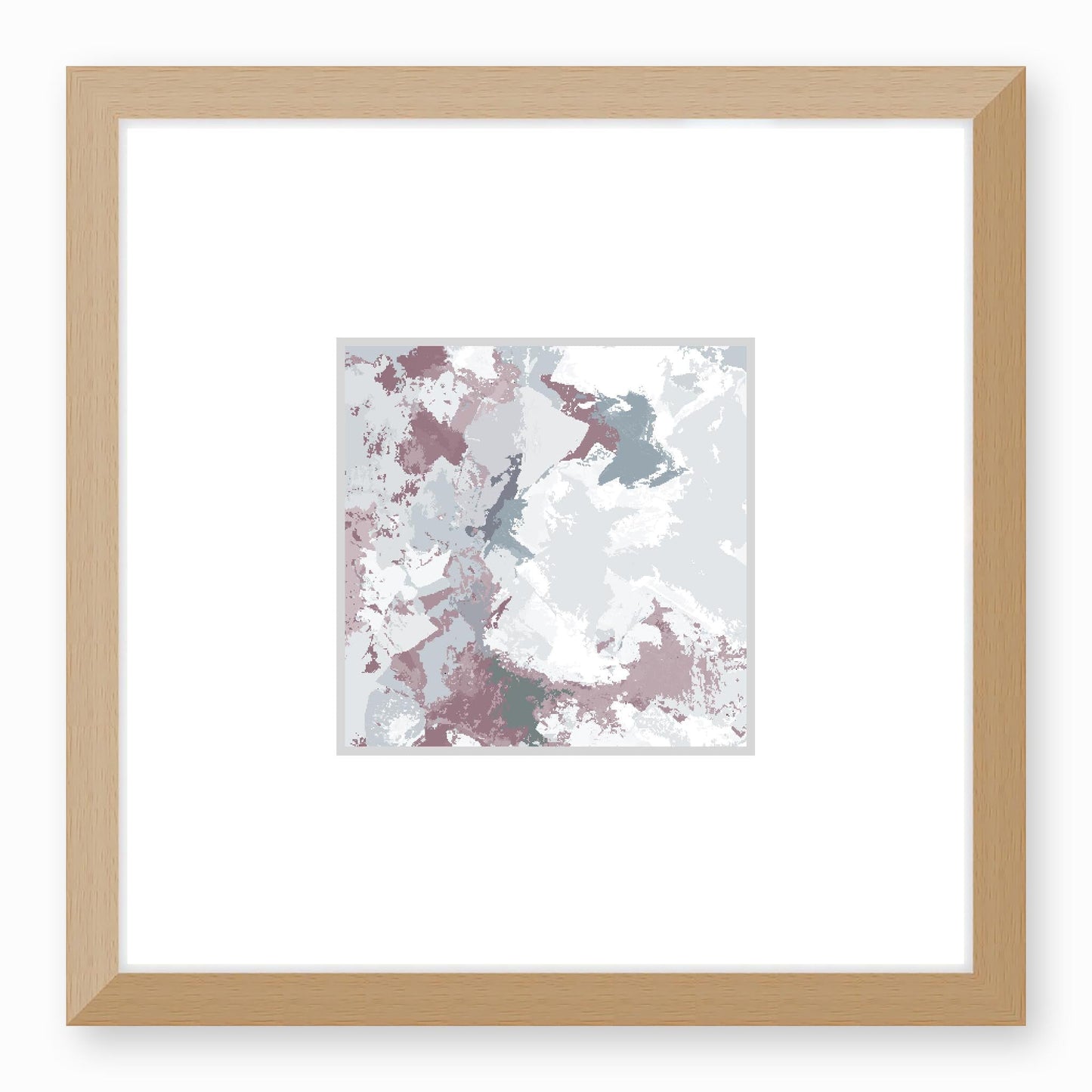 Framed Graphic Art Print, Faux Mat - 12x12 inches | FMS-1210-7691, Prints, Graphic art, Natural Frame,12 x 12 inches