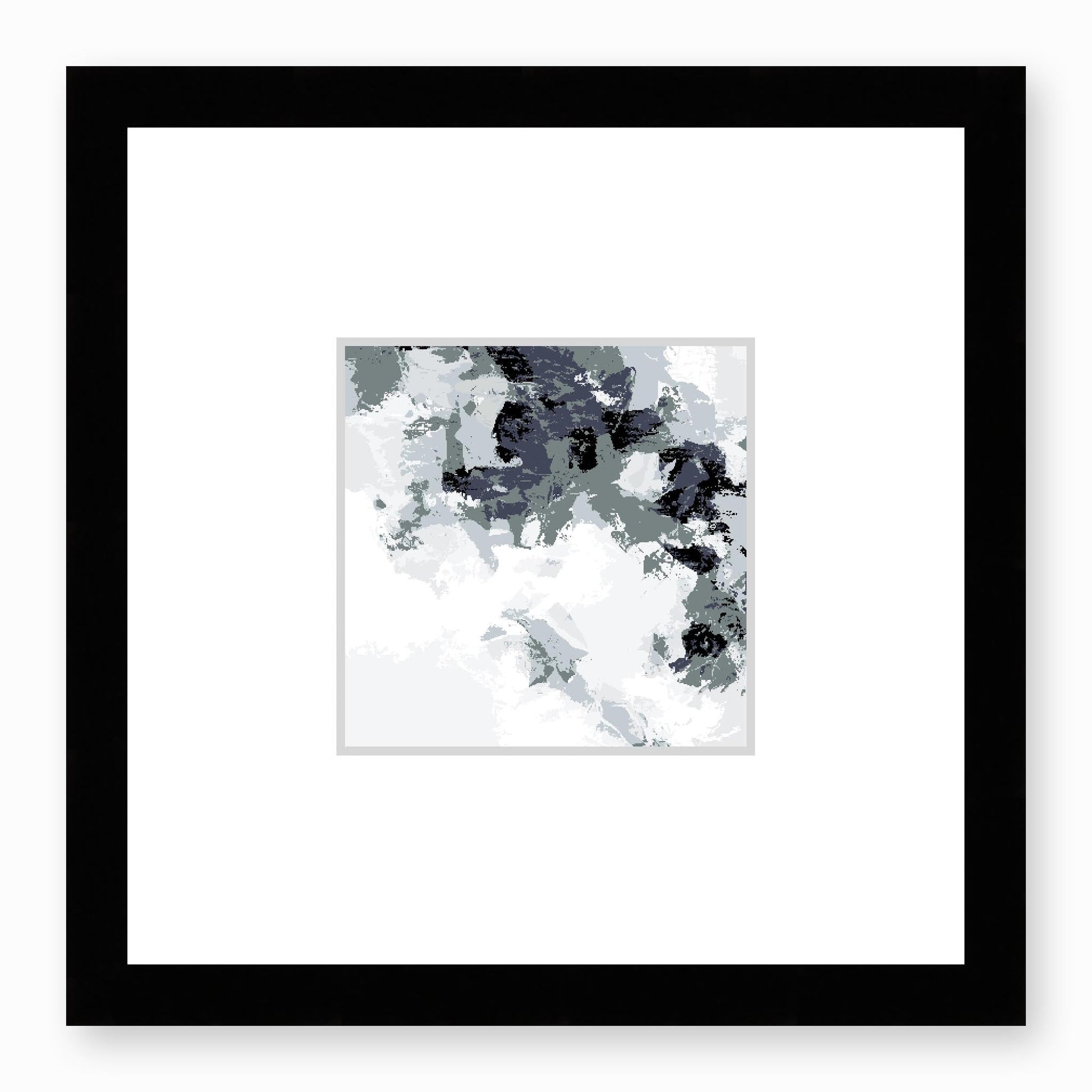 Framed Graphic Art Print, Faux Mat - 12x12 inches | FMS-1210-7693, Prints, Graphic art, Black Frame,12 x 12 inches