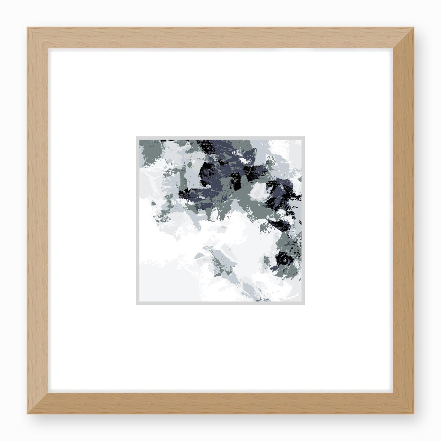 Framed Graphic Art Print, Faux Mat - 12x12 inches | FMS-1210-7693, Prints, Graphic art, Natural Frame,12 x 12 inches