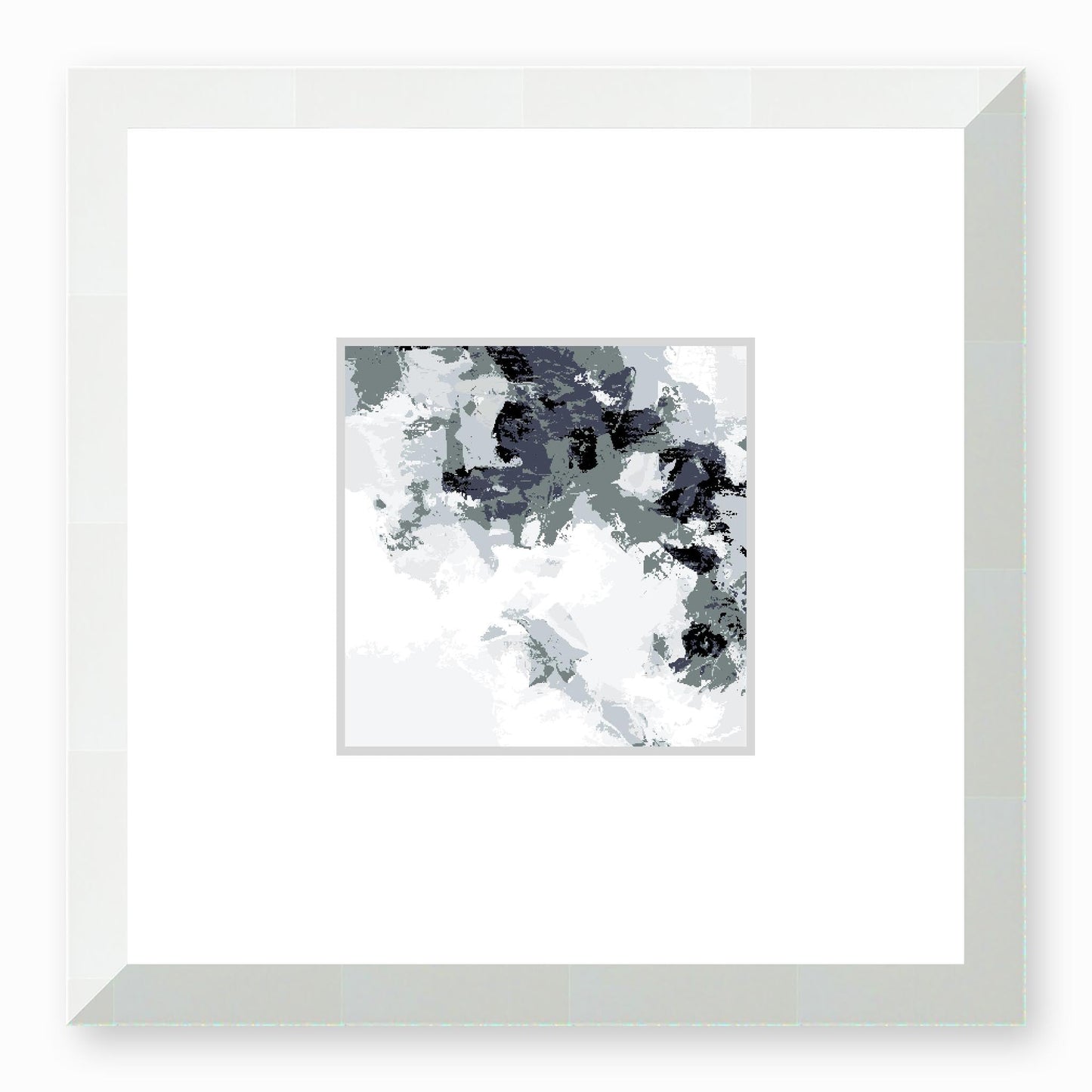 Framed Graphic Art Print, Faux Mat - 12x12 inches | FMS-1210-7693, Prints, Graphic art, White Frame,12 x 12 inches