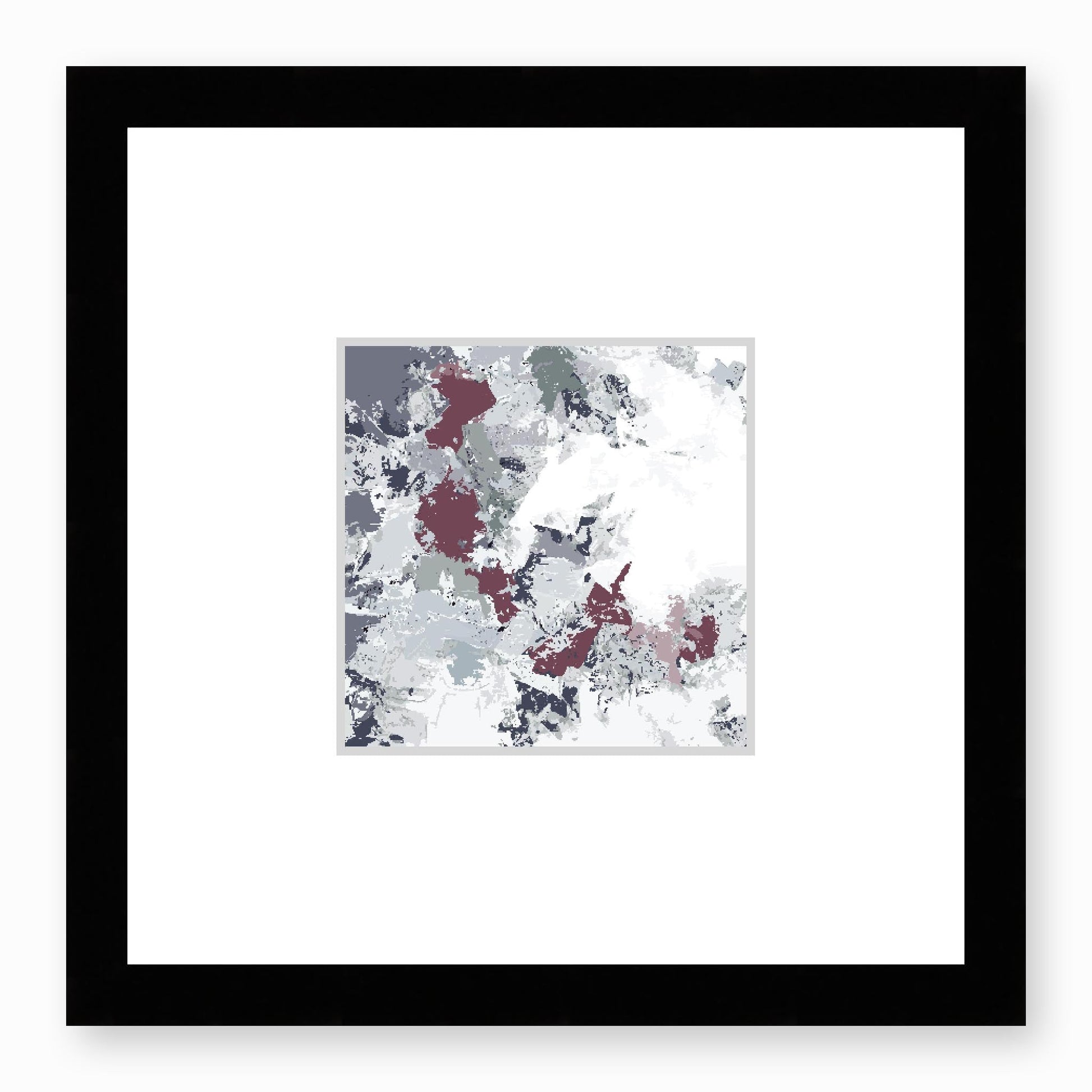 Framed Graphic Art Print, Faux Mat - 12x12 inches | FMS-1210-7695, Prints, Graphic art, Black Frame,12 x 12 inches