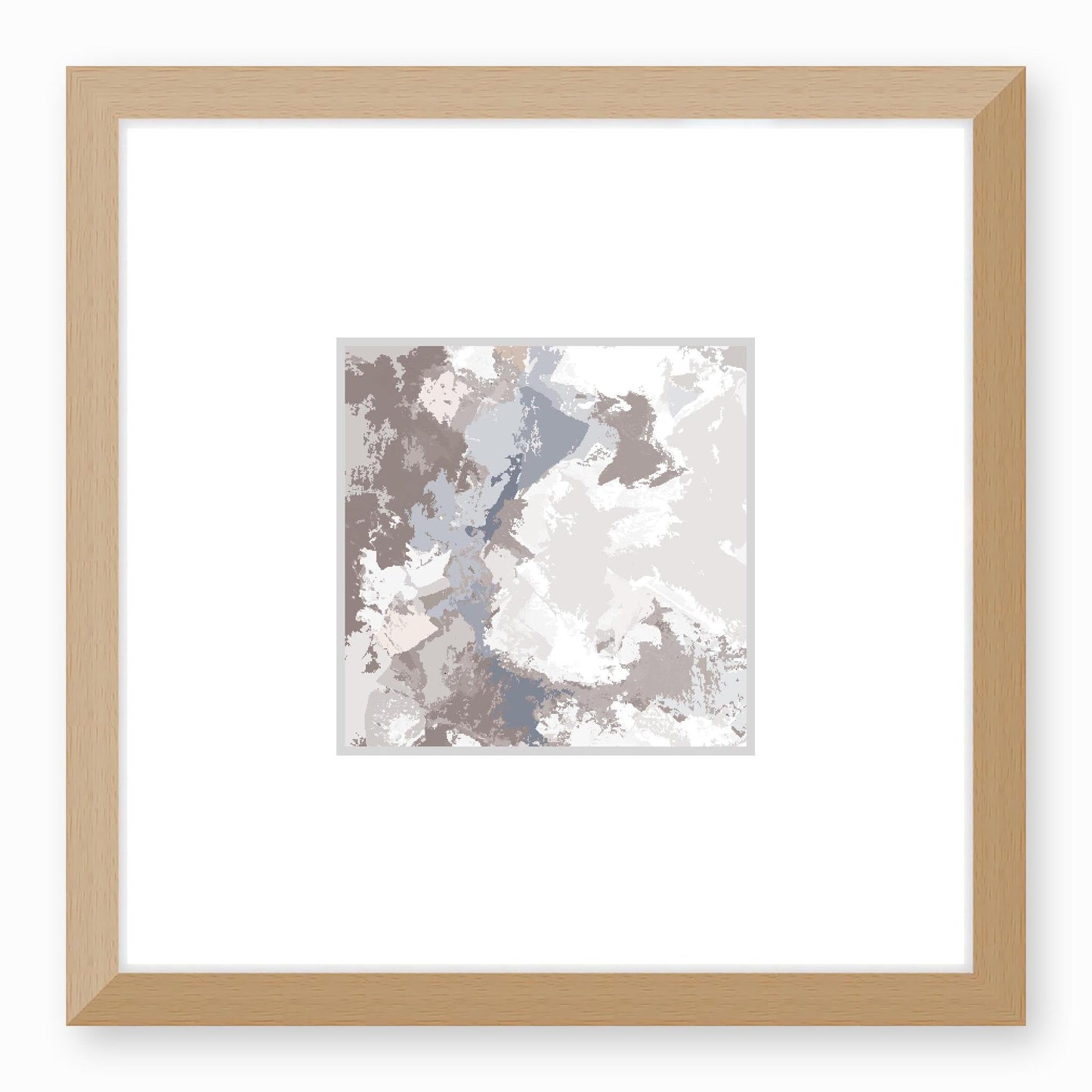 Framed Graphic Art Print, Faux Mat - 12x12 inches | FMS-1220-7691, Prints, Fine art, Natural Frame,12 x 12 inches