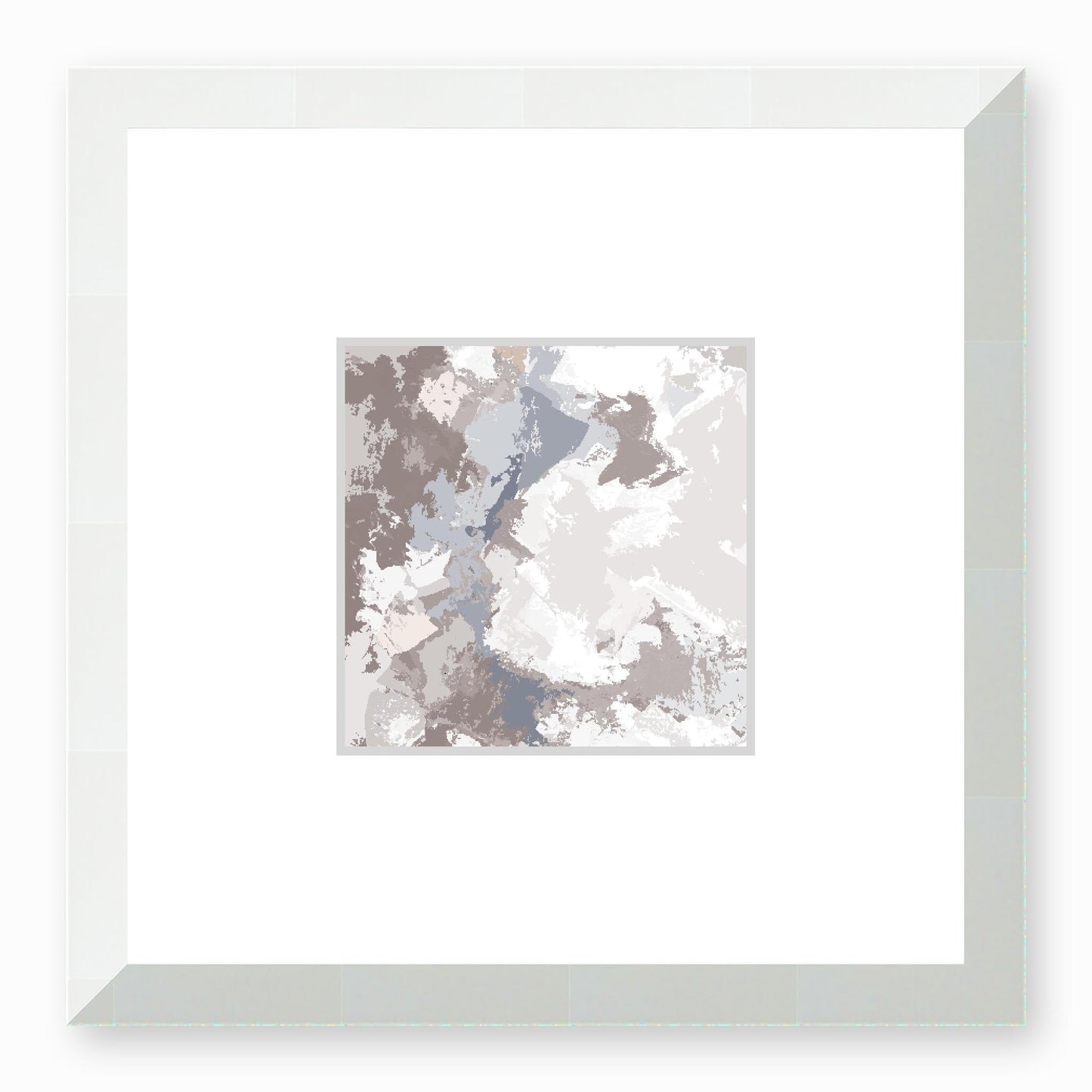 Framed Graphic Art Print, Faux Mat - 12x12 inches | FMS-1220-7691, Prints, Fine art, White Frame,12 x 12 inches