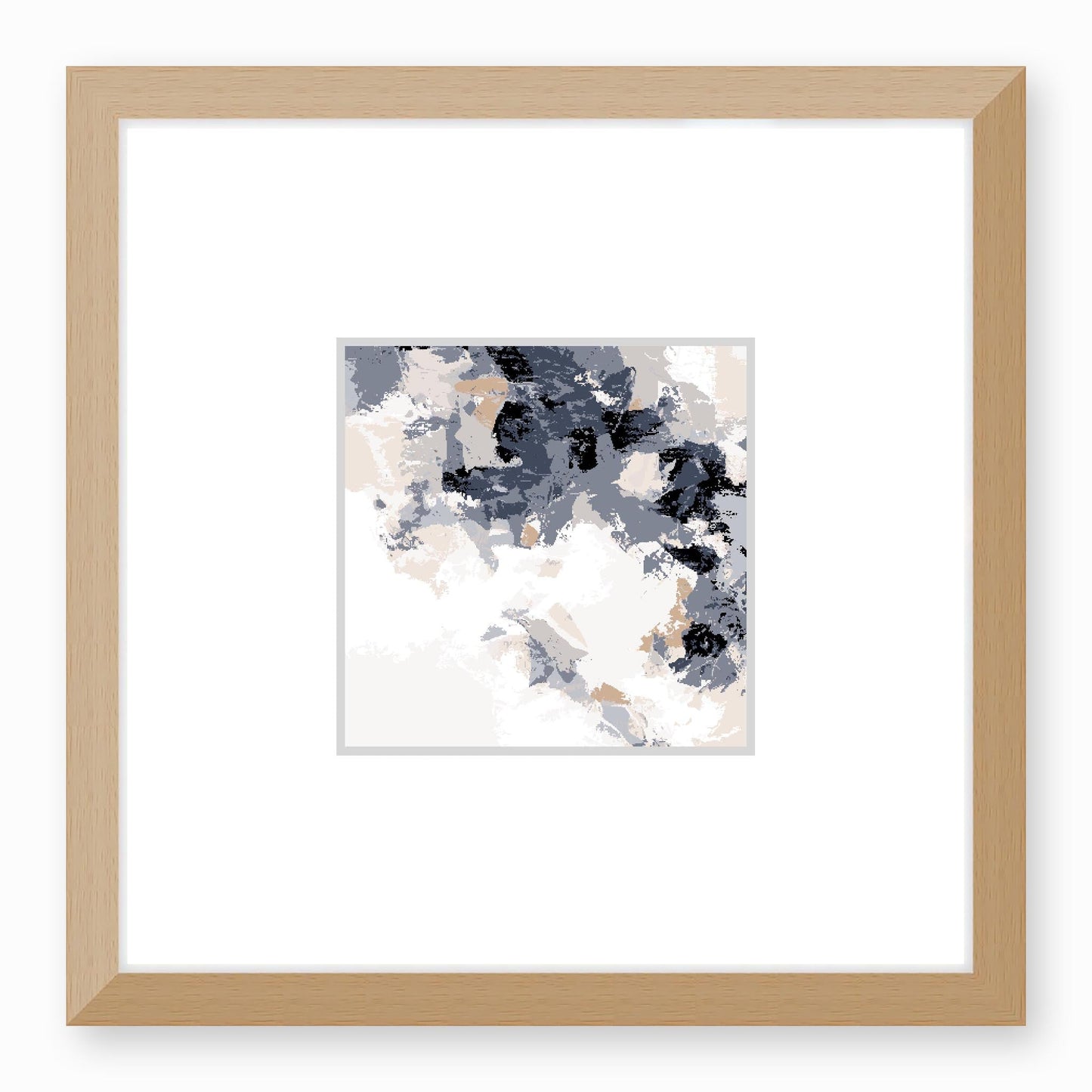 Framed Graphic Art Print, Faux Mat - 12x12 inches | FMS-1220-7693, Prints, Fine art, Natural Frame,12 x 12 inches