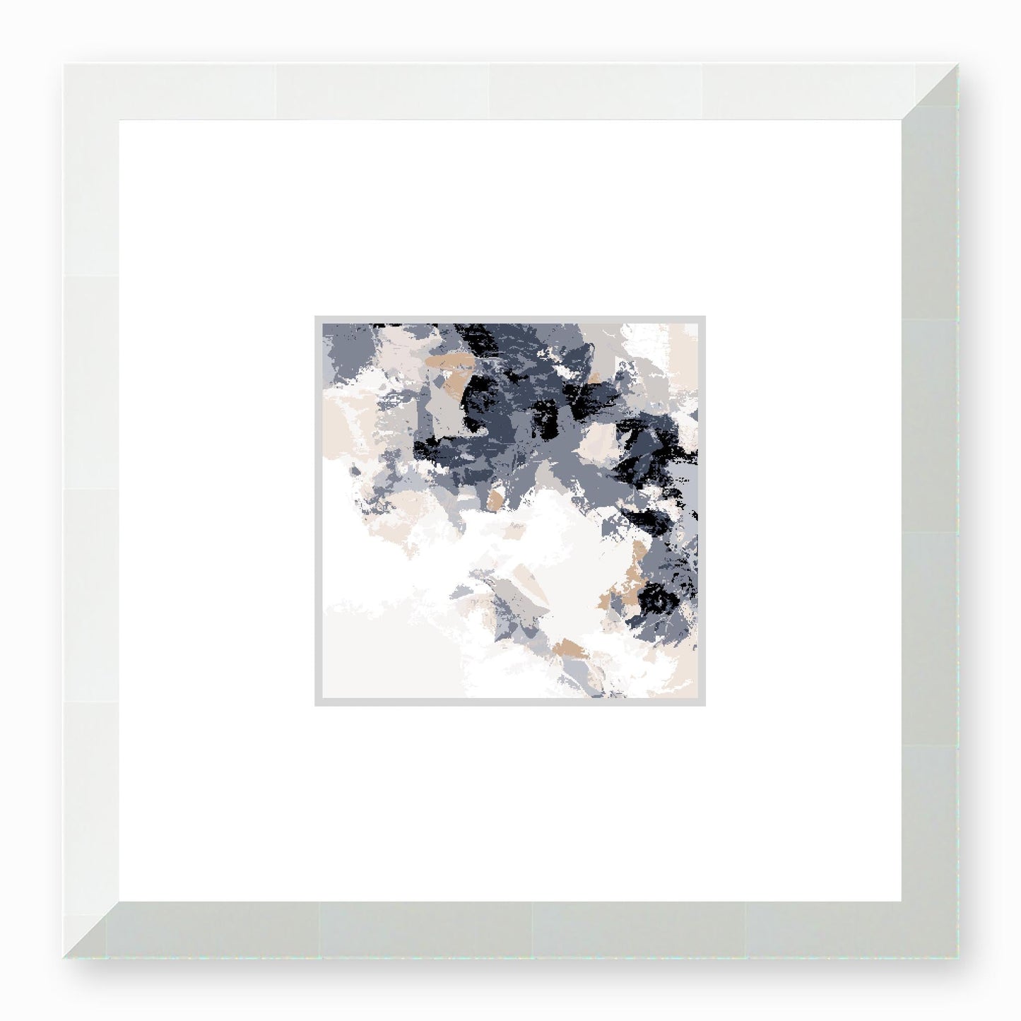 Framed Graphic Art Print, Faux Mat - 12x12 inches | FMS-1220-7693, Prints, Fine art, White Frame,12 x 12 inches