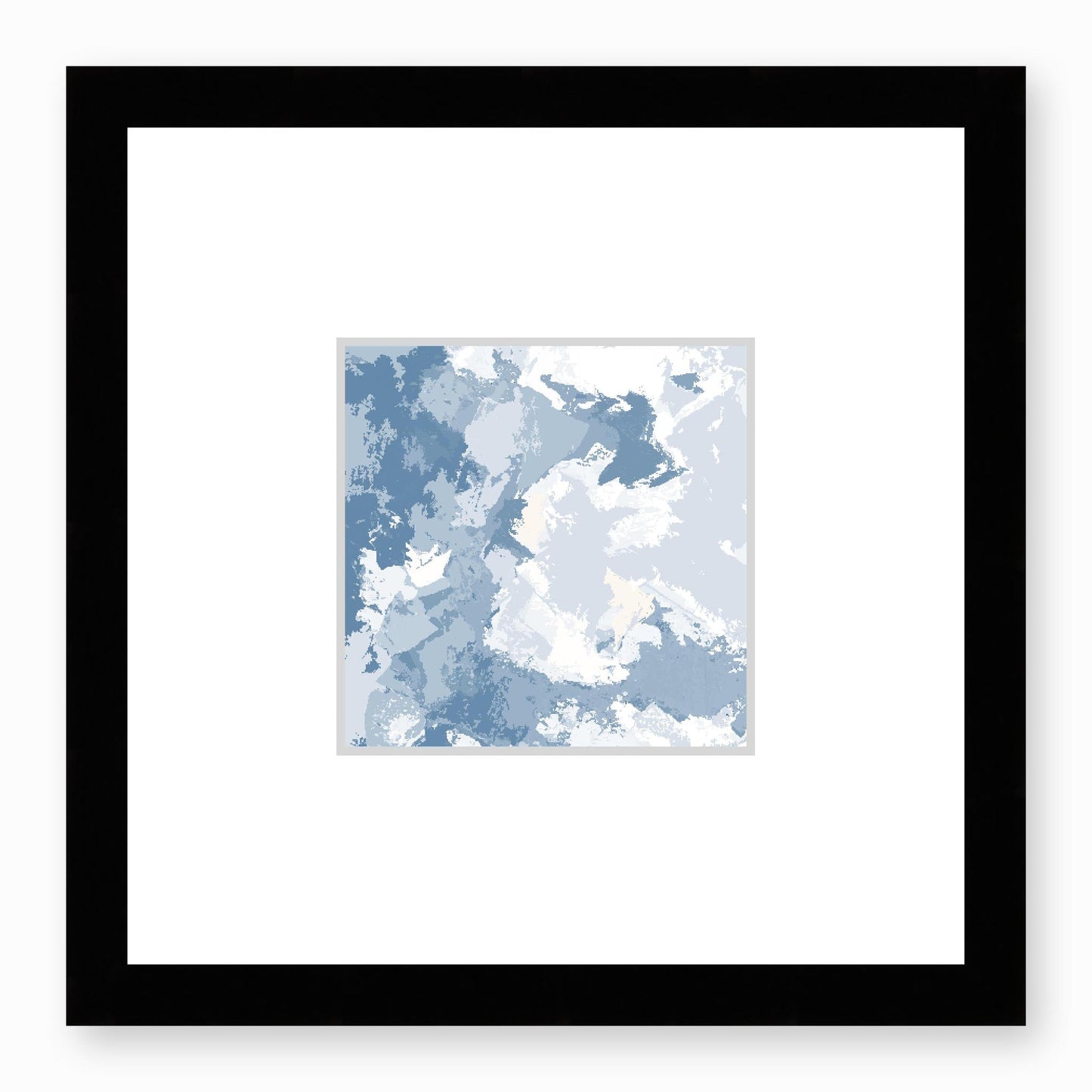 Framed Graphic Art Print, Faux Mat - 12x12 inches | FMS-1230-7691, Prints, Fine art, Black Frame,12 x 12 inches