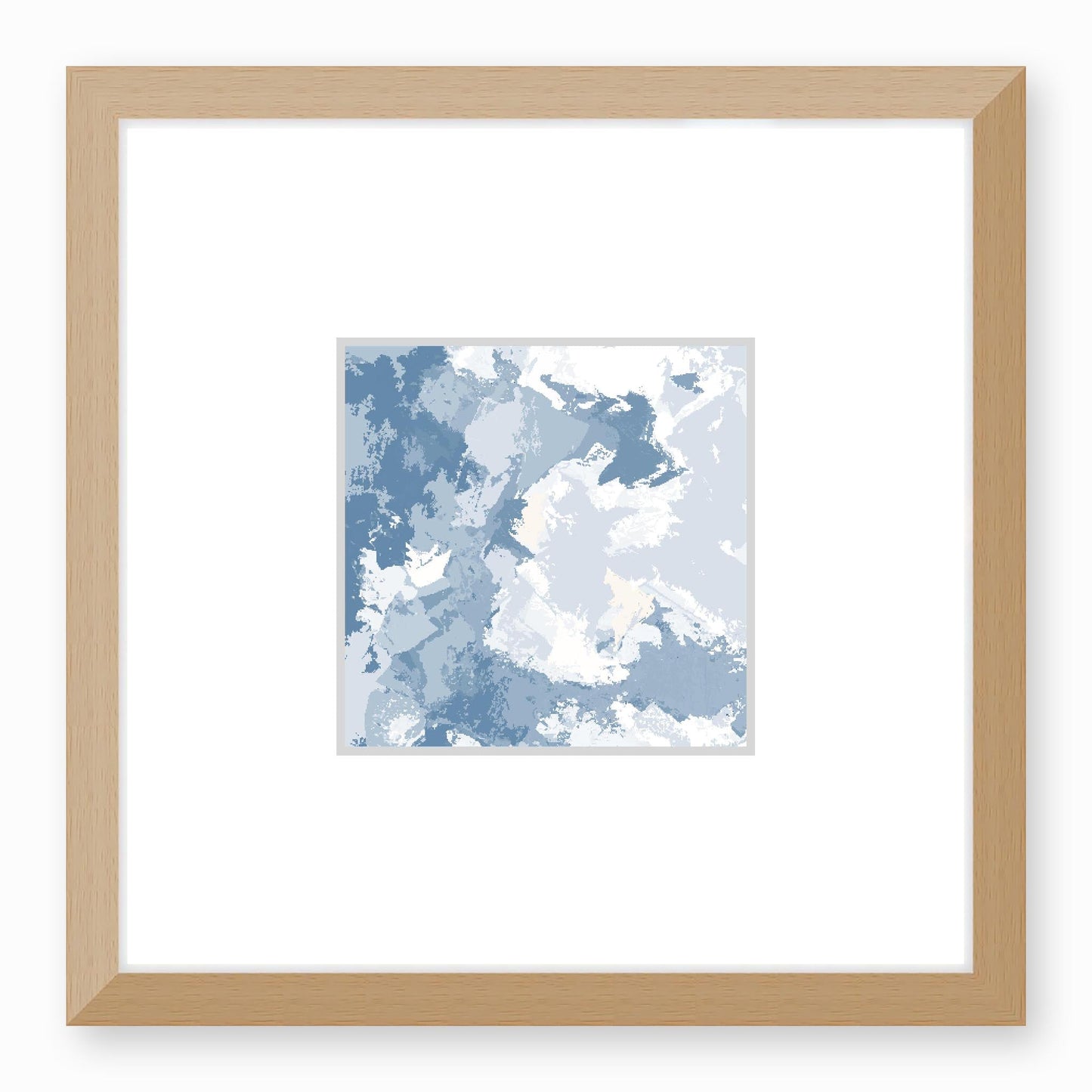Framed Graphic Art Print, Faux Mat - 12x12 inches | FMS-1230-7691, Prints, Fine art, Natural Frame,12 x 12 inches