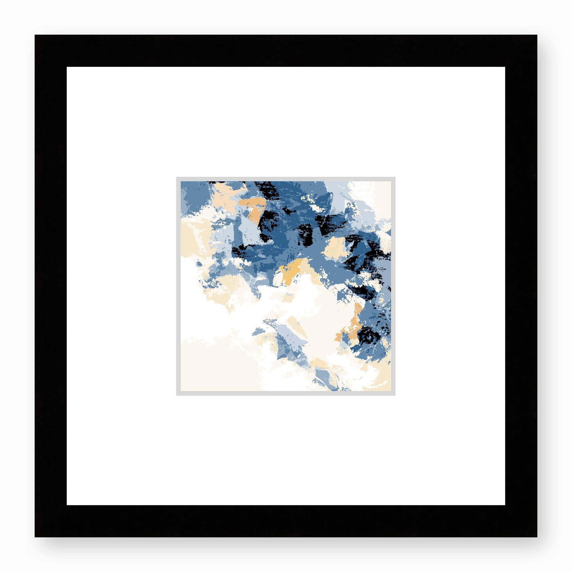 Framed Graphic Art Print, Faux Mat - 12x12 inches | FMS-1230-7693, Prints, Fine art, Black Frame,12 x 12 inches