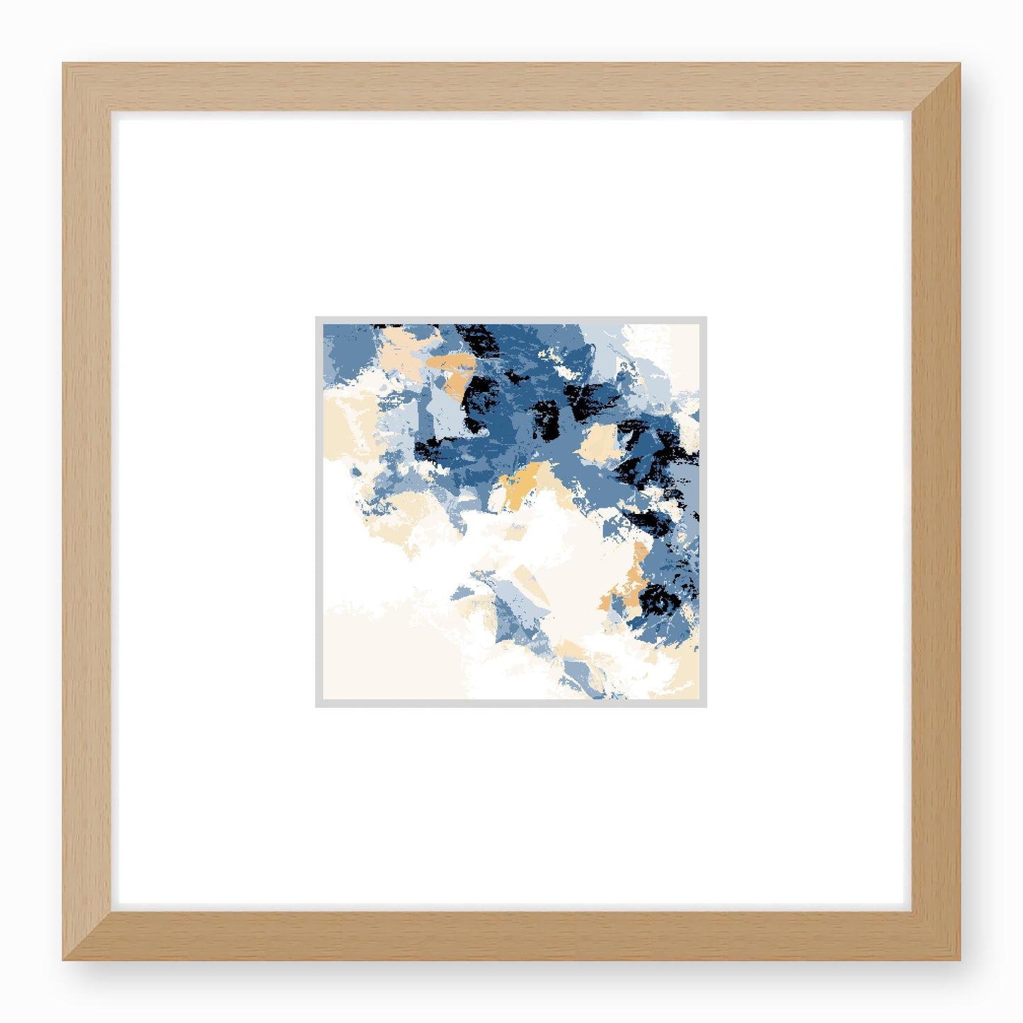 Framed Graphic Art Print, Faux Mat - 12x12 inches | FMS-1230-7693, Prints, Fine art, Natural Frame,12 x 12 inches