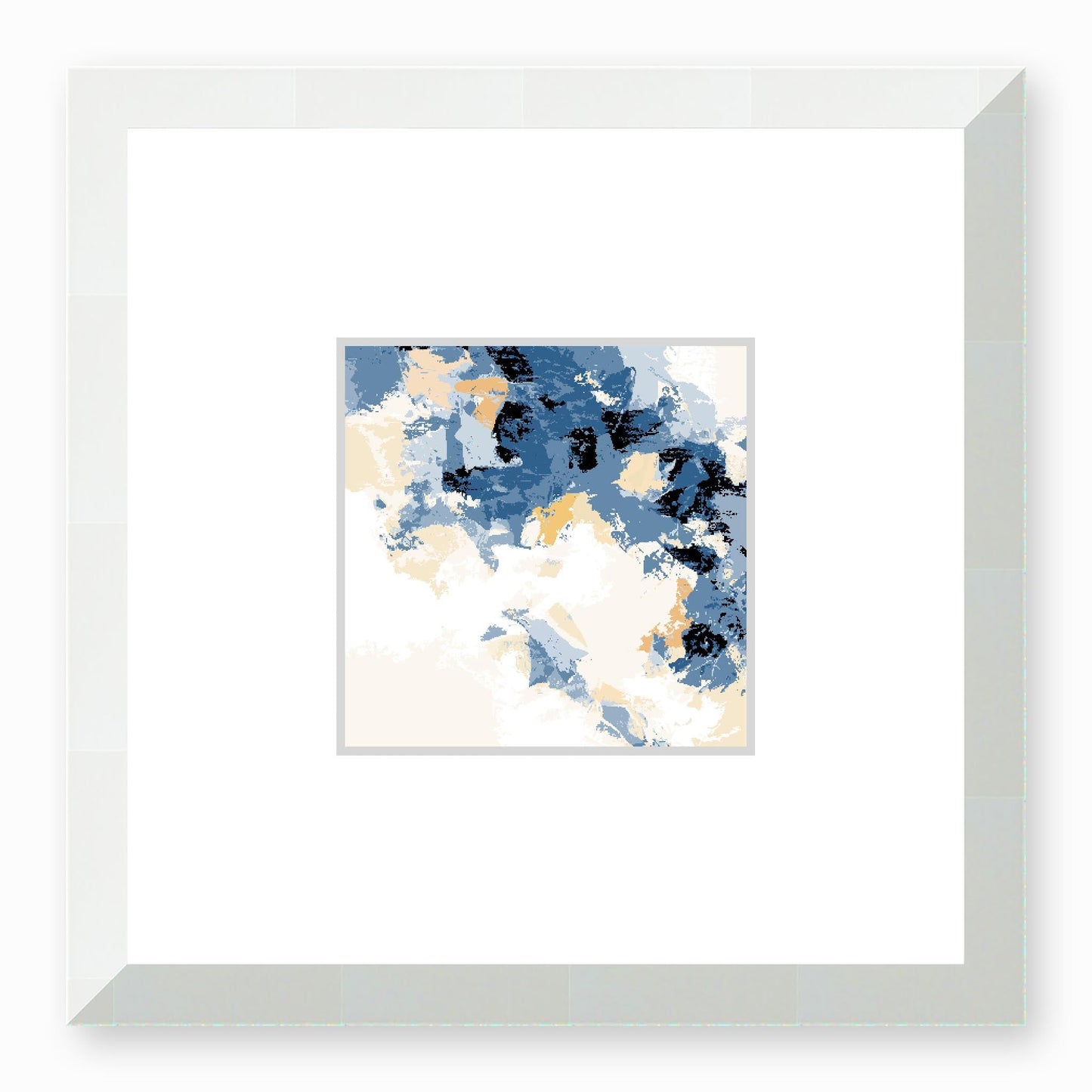 Framed Graphic Art Print, Faux Mat - 12x12 inches | FMS-1230-7693, Prints, Fine art, White Frame,12 x 12 inches