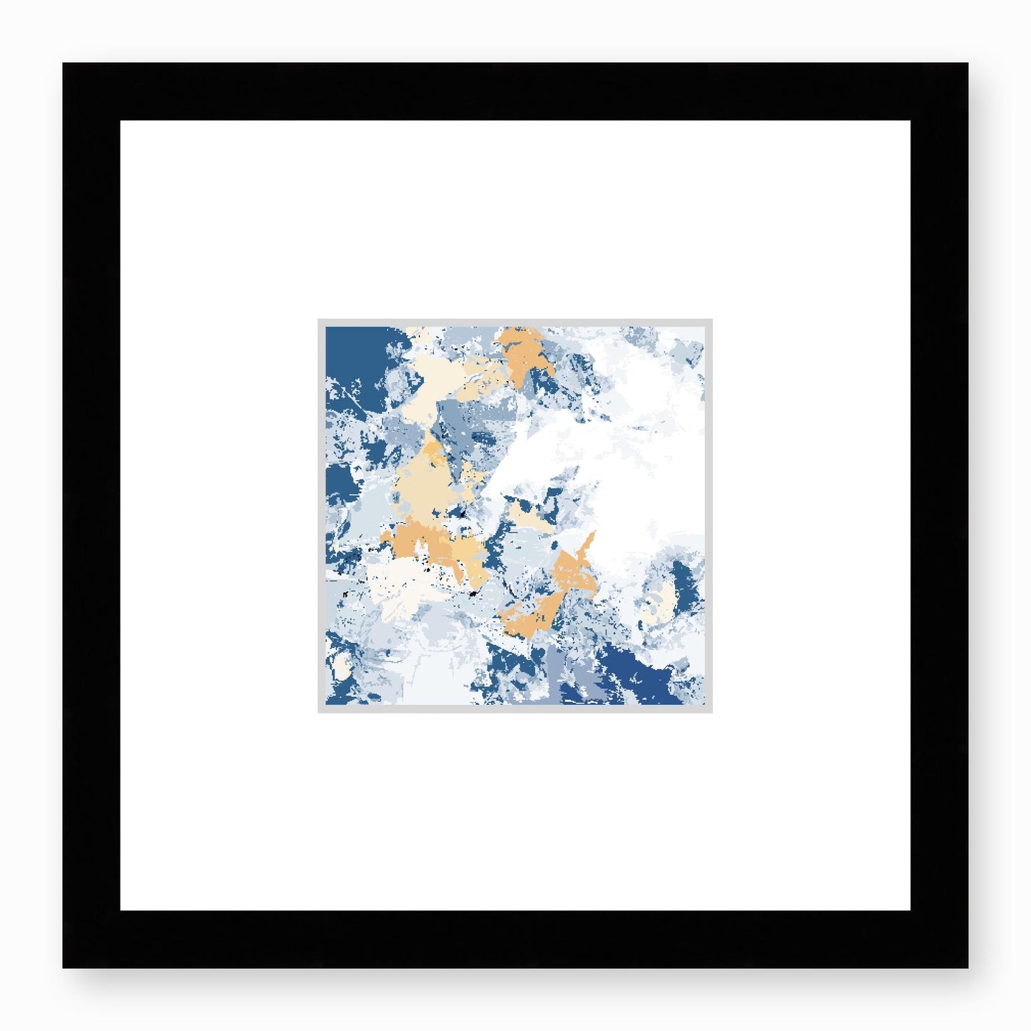 Framed Graphic Art Print, Faux Mat - 12x12 inches | FMS-1230-7695, Prints, Fine art, Black Frame,12 x 12 inches