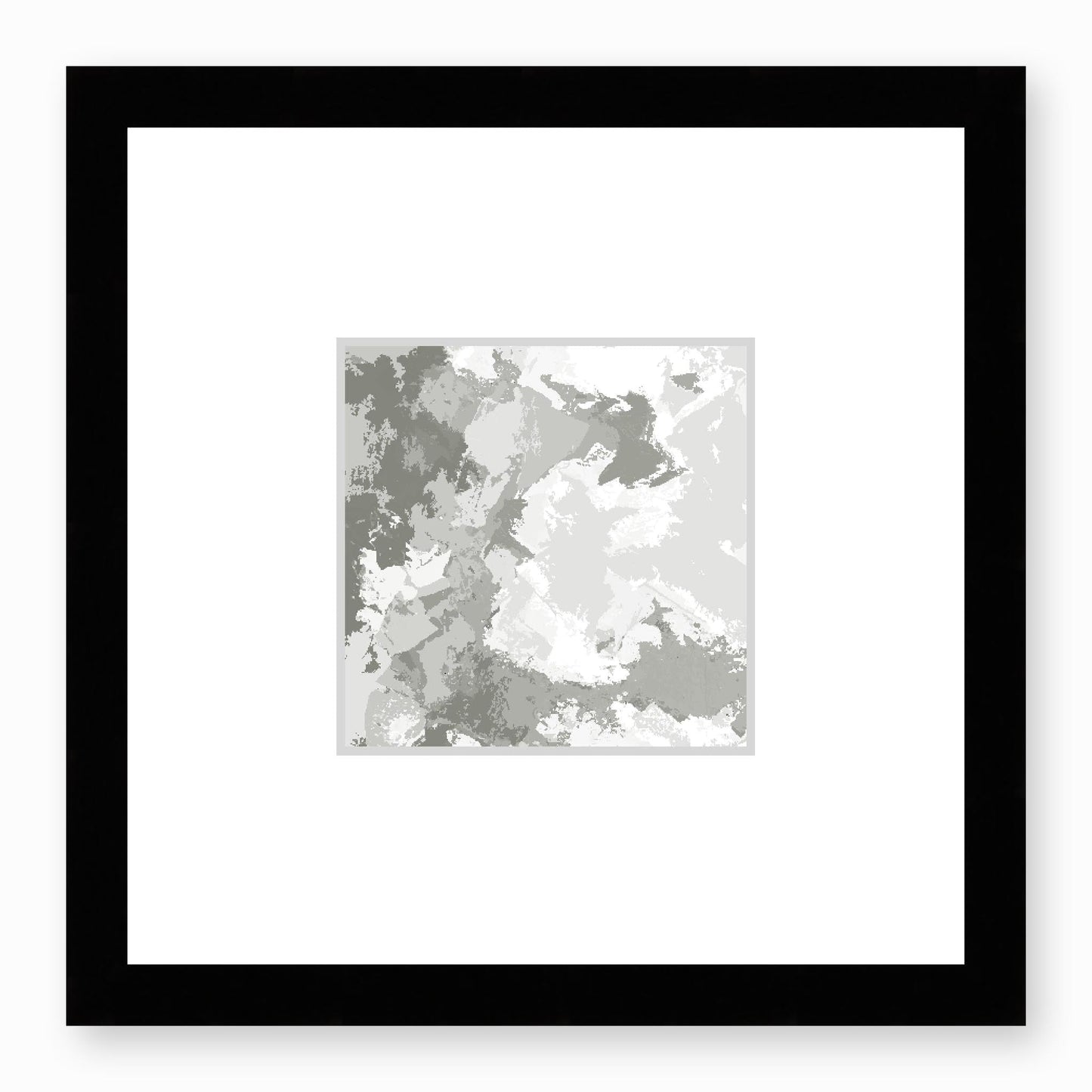 Framed Graphic Art Print, Faux Mat - 12x12 inches | FMS-1240-7691, Prints, Fine art, Black Frame,12 x 12 inches