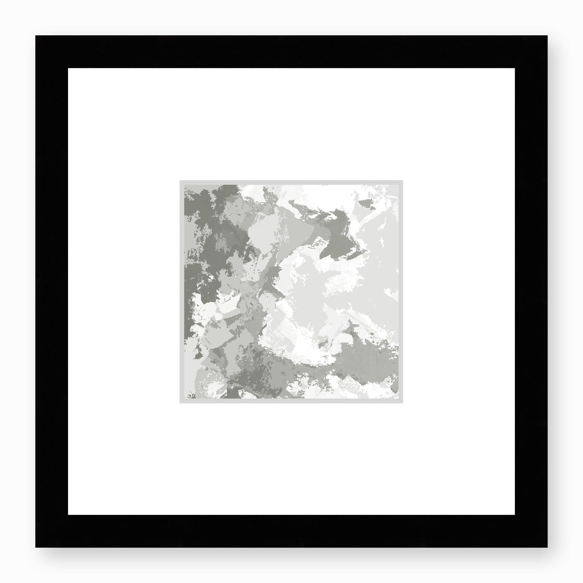 Framed Graphic Art Print, Faux Mat - 12x12 inches | FMS-1240-7691, Prints, Fine art, Black Frame,12 x 12 inches