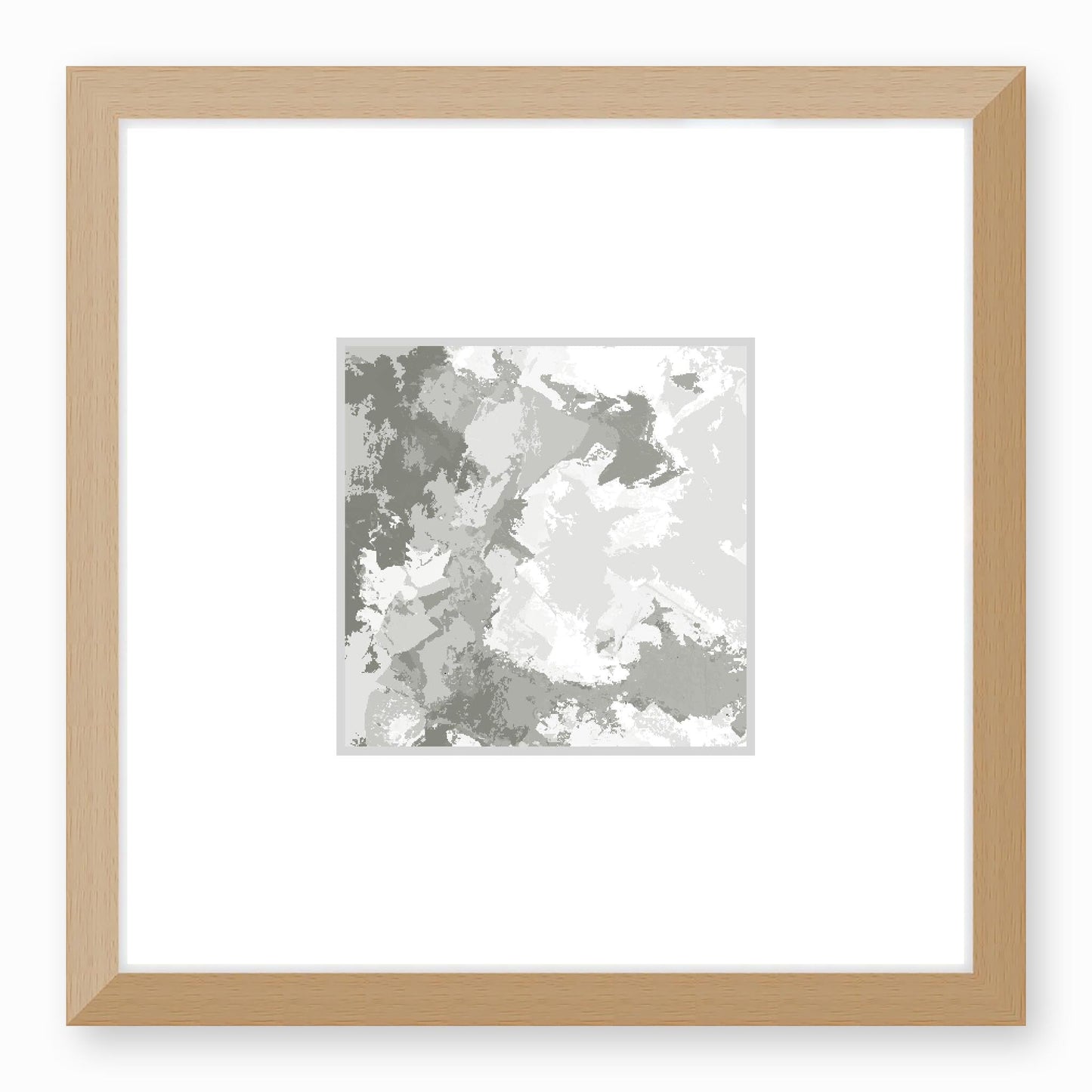 Framed Graphic Art Print, Faux Mat - 12x12 inches | FMS-1240-7691, Prints, Fine art, Natural Frame,12 x 12 inches