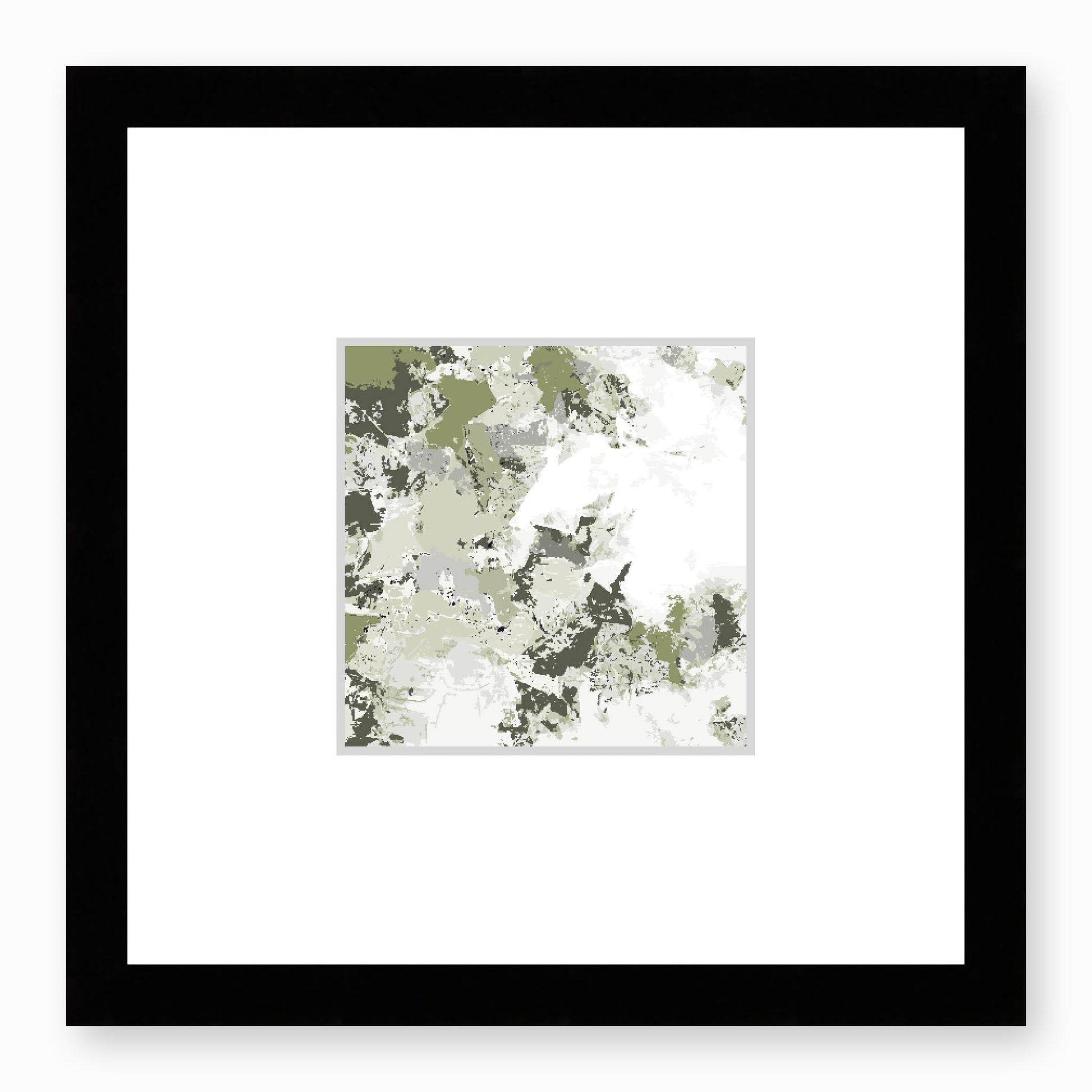 Framed Graphic Art Print, Faux Mat - 12x12 inches | FMS-1240-7695, Prints, Fine art, Black Frame,12 x 12 inches