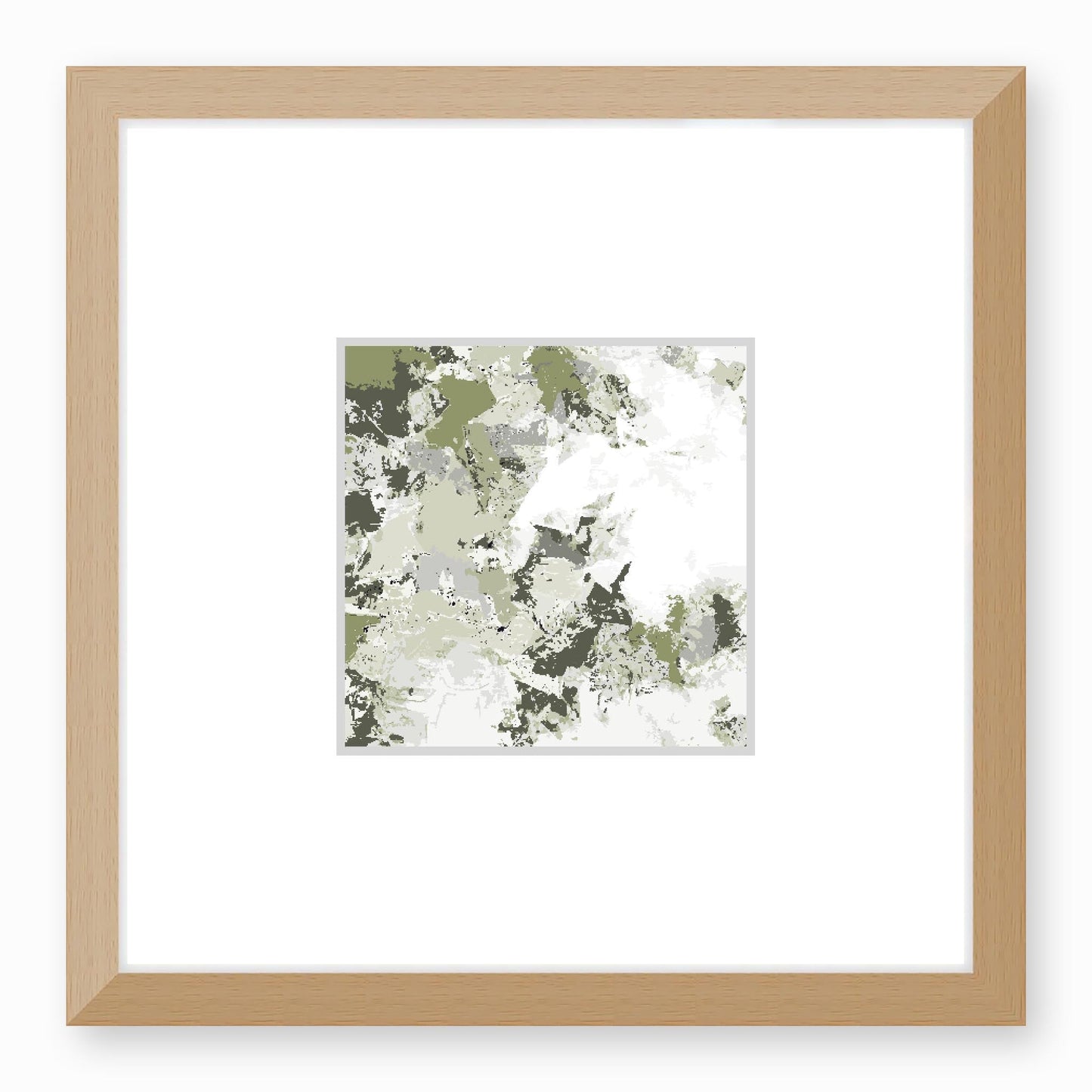 Framed Graphic Art Print, Faux Mat - 12x12 inches | FMS-1240-7695, Prints, Fine art, Natural Frame,12 x 12 inches