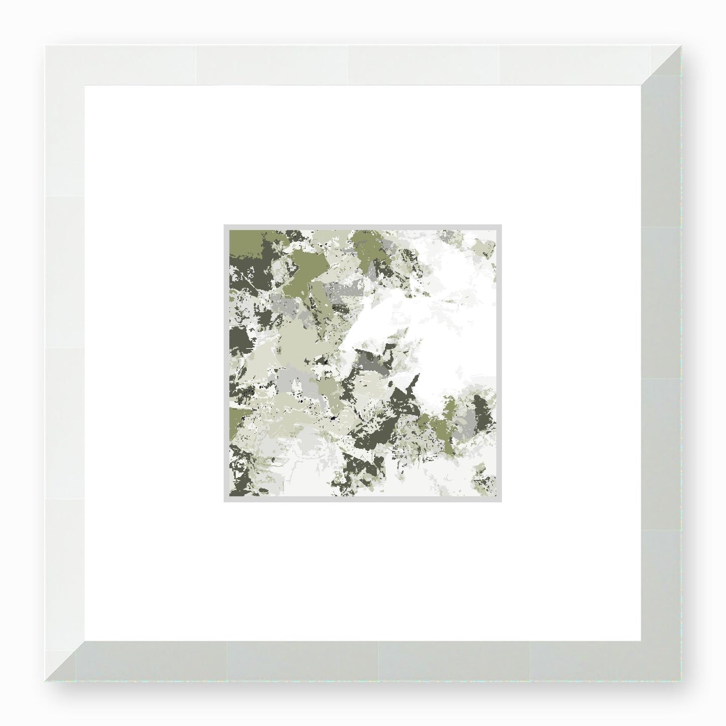 Framed Graphic Art Print, Faux Mat - 12x12 inches | FMS-1240-7695, Prints, Fine art, White Frame,12 x 12 inches