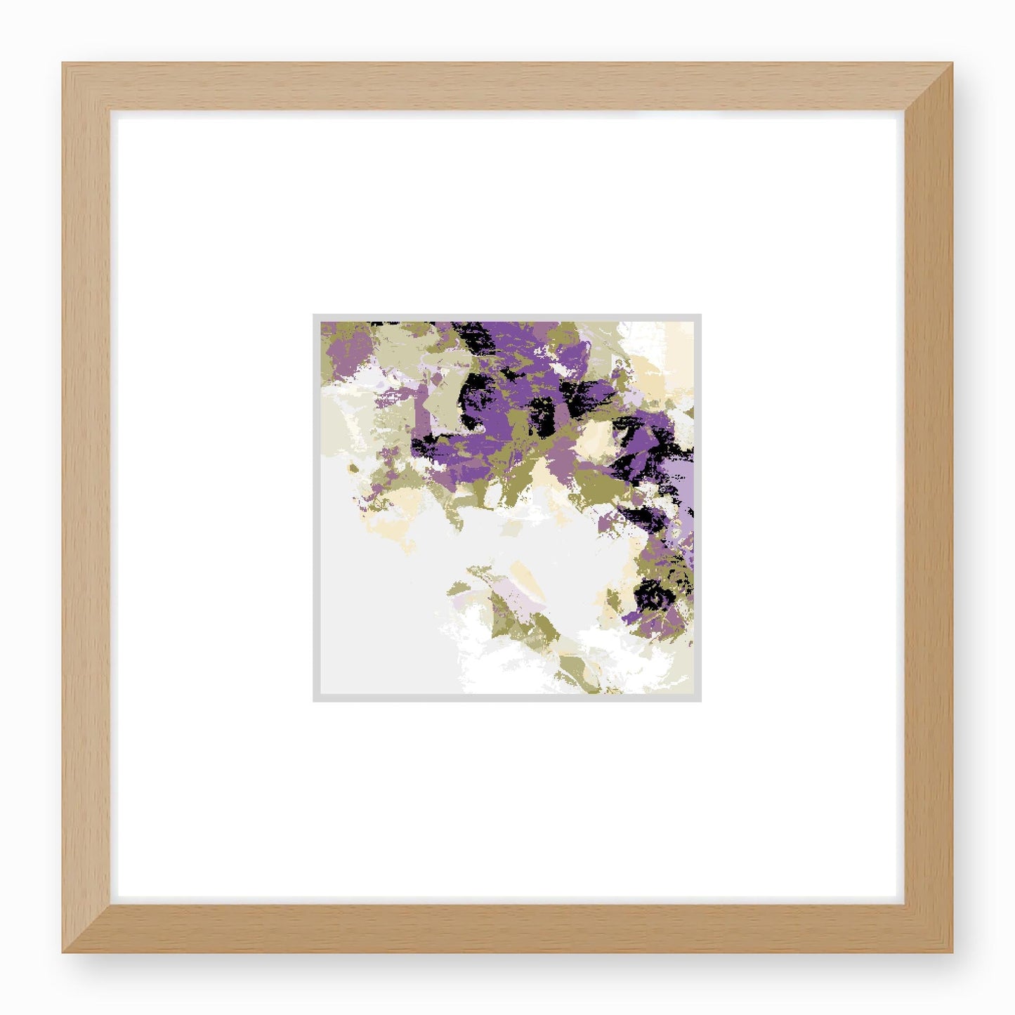 Framed Graphic Art Print, Faux Mat - 12x12 inches | FMS-1250-7693, Prints, Graphic art, Natural Frame,12 x 12 inches