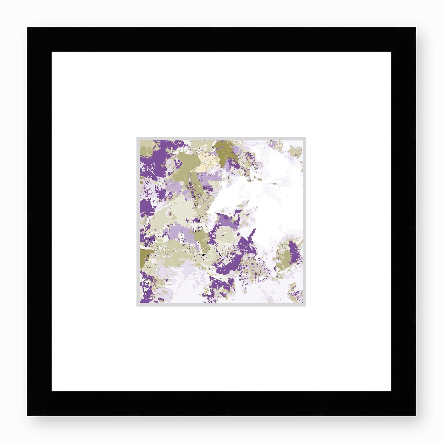 Framed Graphic Art Print, Faux Mat - 12x12 inches | FMS-1250-7695, Prints, Graphic art, Black Frame,12 x 12 inches