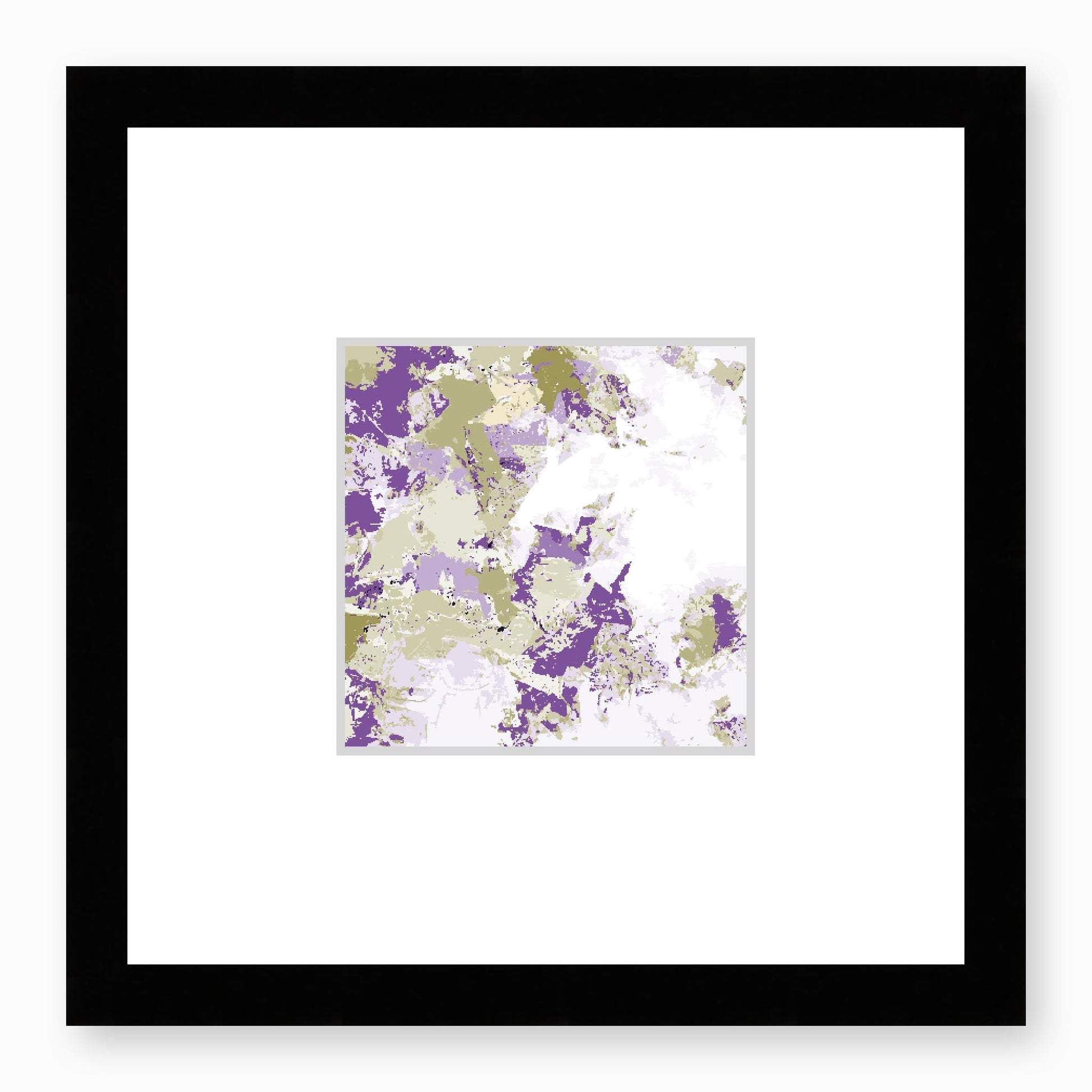 Framed Graphic Art Print, Faux Mat - 12x12 inches | FMS-1250-7695, Prints, Graphic art, Black Frame,12 x 12 inches