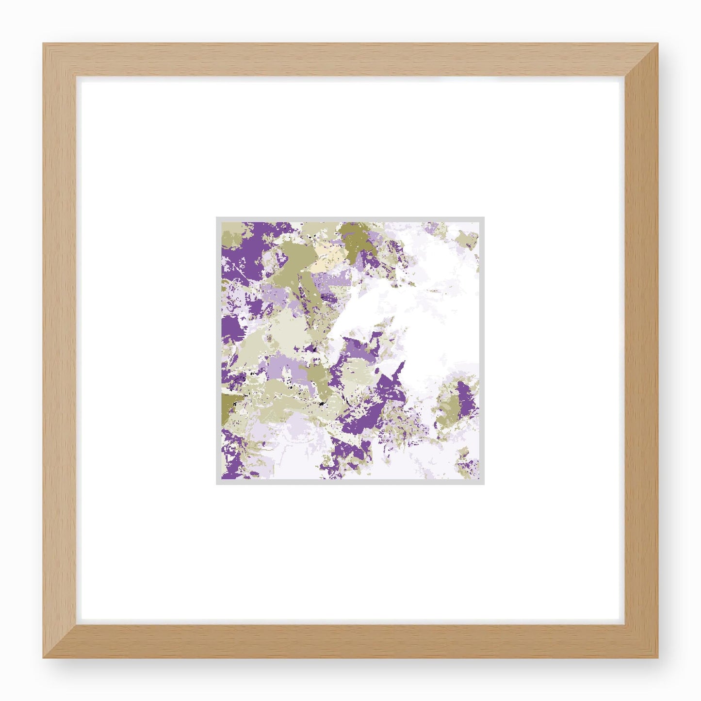 Framed Graphic Art Print, Faux Mat - 12x12 inches | FMS-1250-7695, Prints, Graphic art, Natural Frame,12 x 12 inches