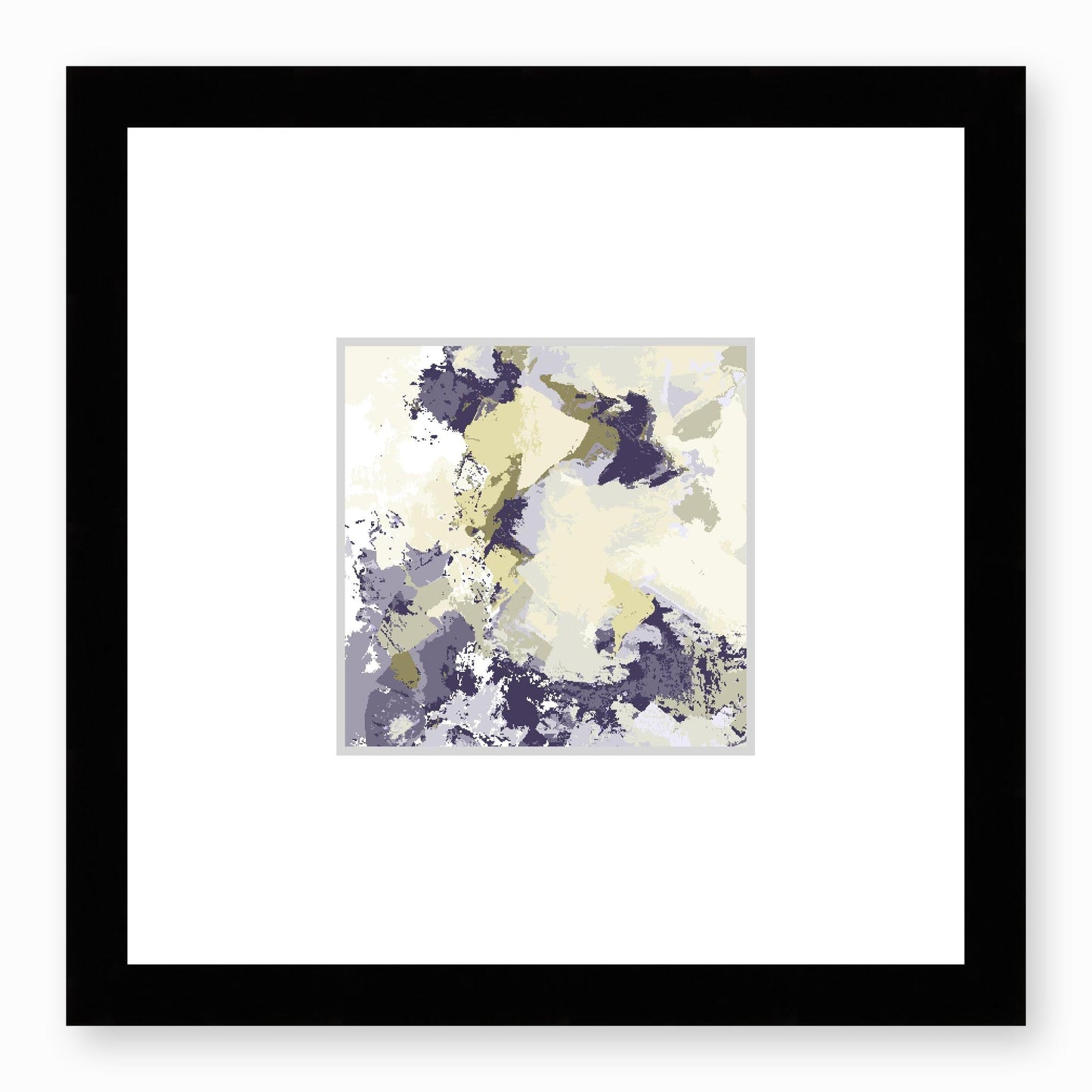 Framed Graphic Art Print, Faux Mat - 12x12 inches | FMS-1260-7691, Prints, Graphic art, Black Frame,12 x 12 inches