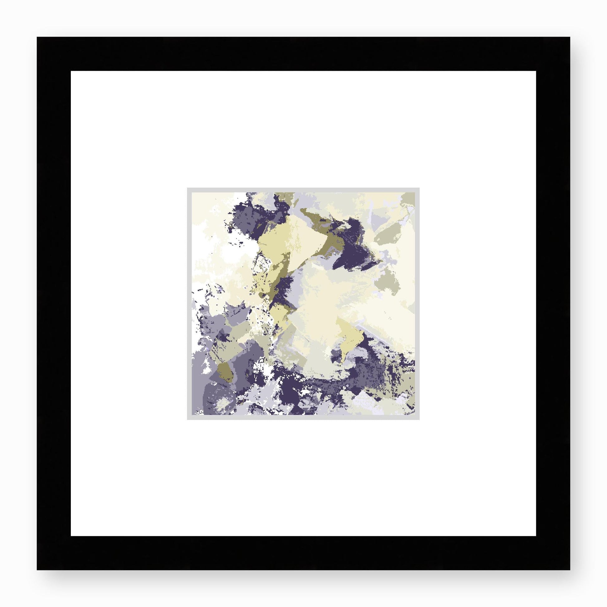 Framed Graphic Art Print, Faux Mat - 12x12 inches | FMS-1260-7691, Prints, Graphic art, Black Frame,12 x 12 inches