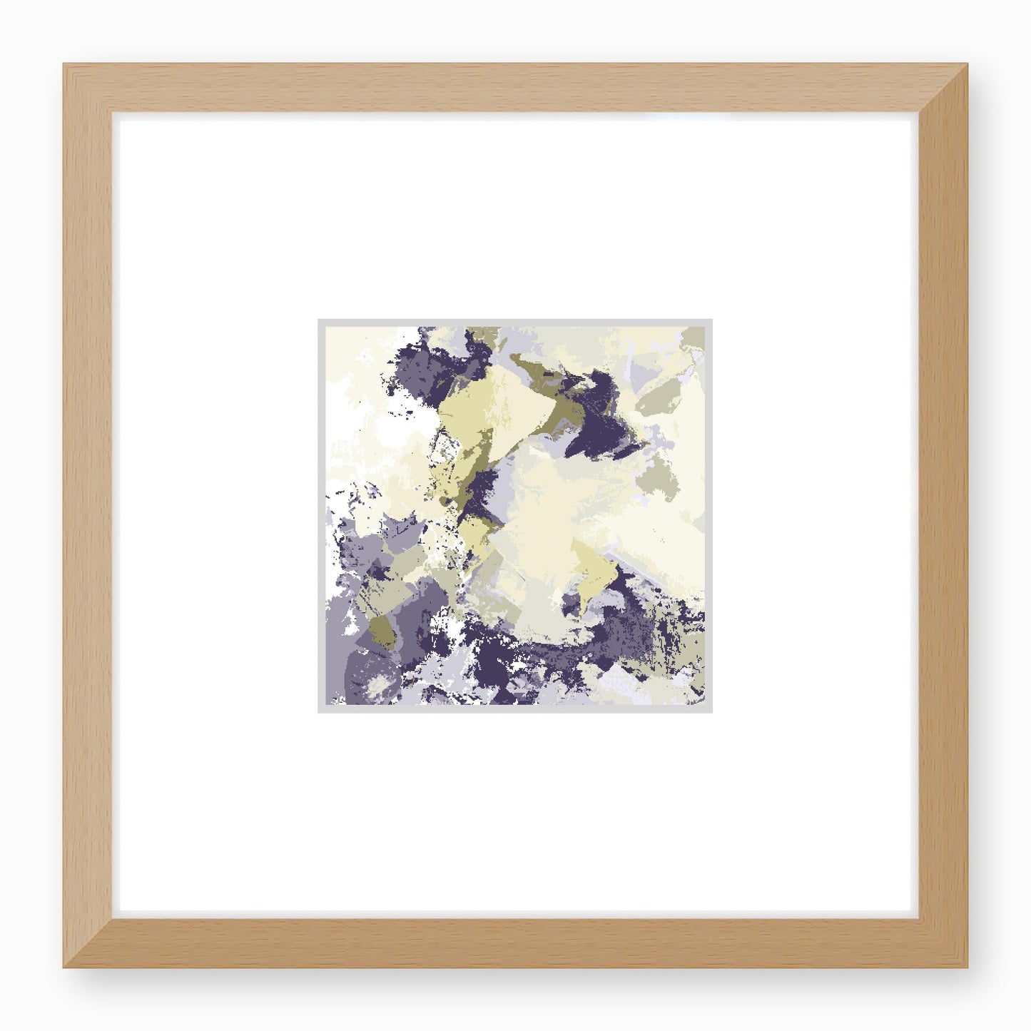 Framed Graphic Art Print, Faux Mat - 12x12 inches | FMS-1260-7691, Prints, Graphic art, Natural Frame,12 x 12 inches