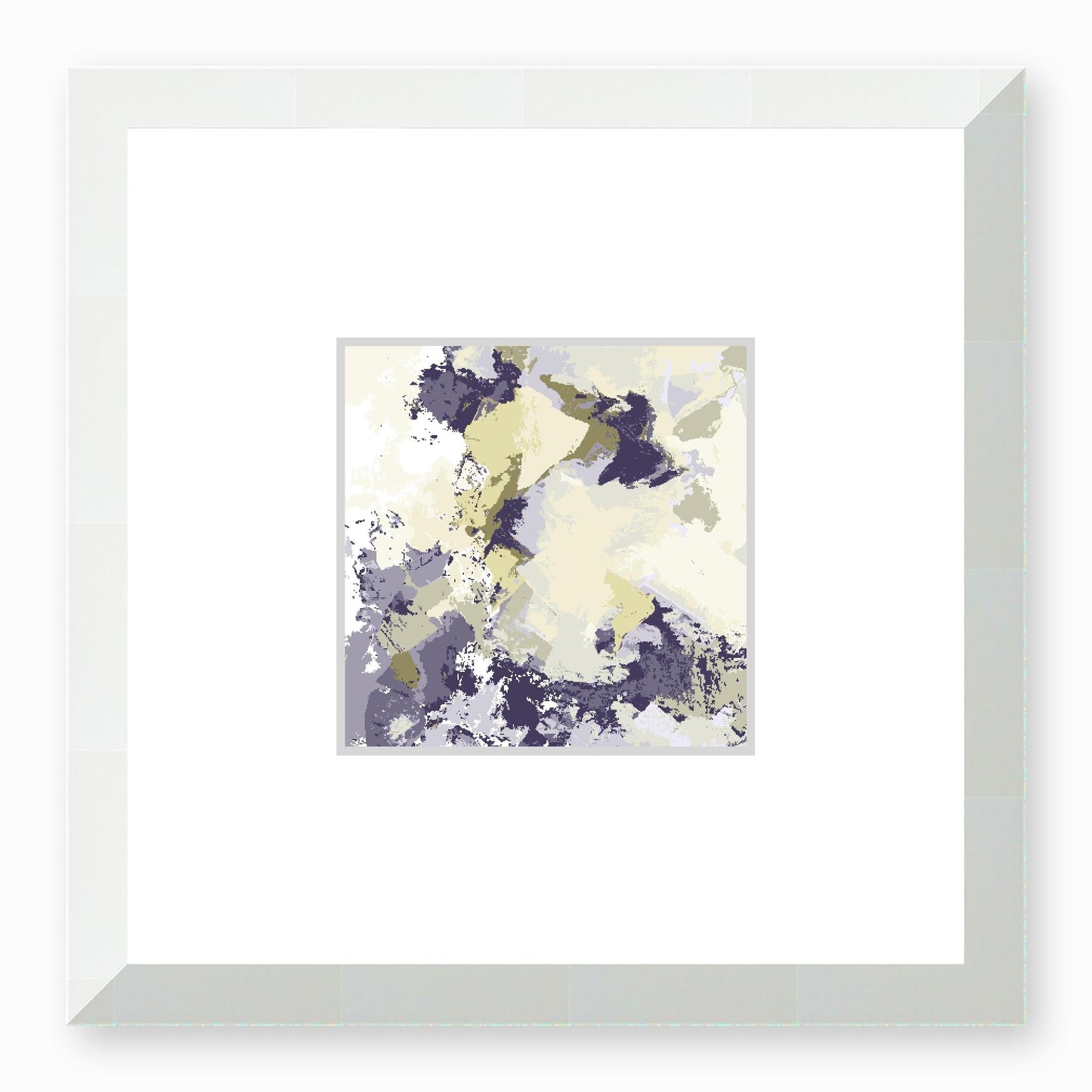 Framed Graphic Art Print, Faux Mat - 12x12 inches | FMS-1260-7691, Prints, Graphic art, White Frame,12 x 12 inches