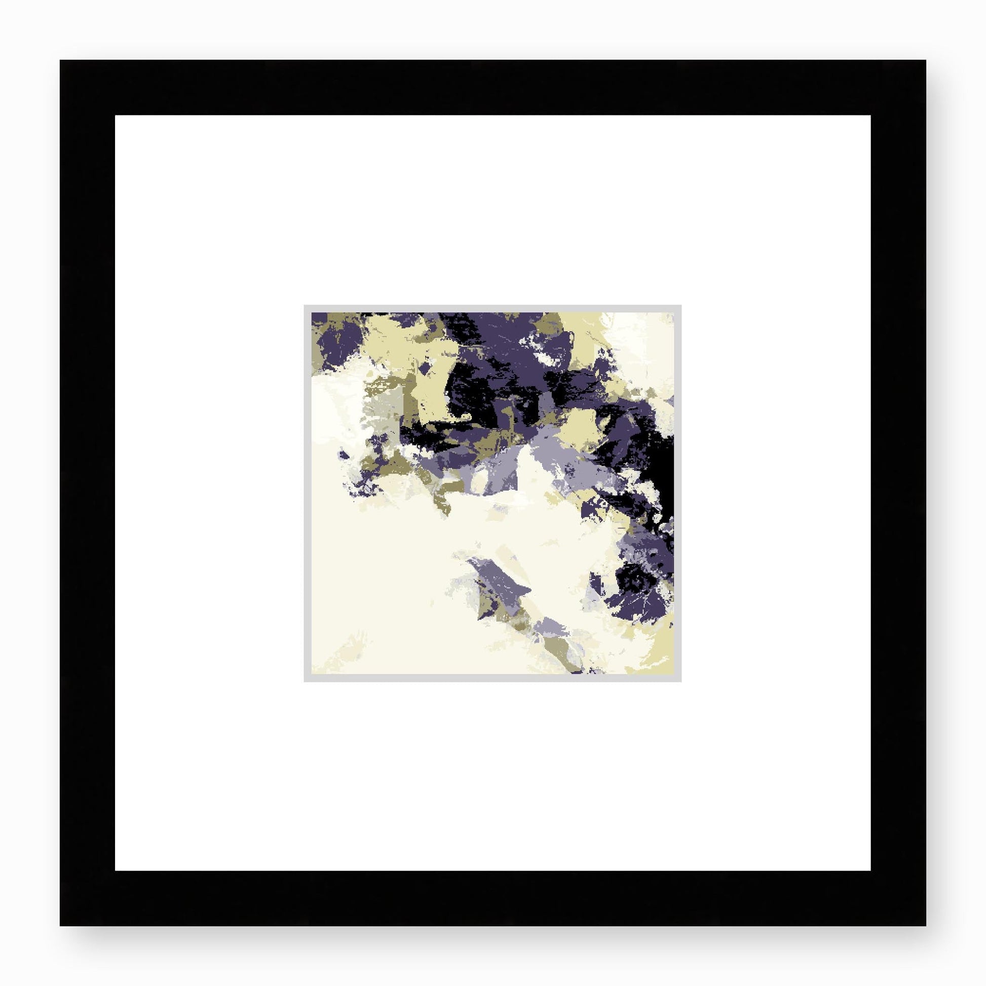 Framed Graphic Art Print, Faux Mat - 12x12 inches | FMS-1260-7693, Prints, Graphic art, Black Frame,12 x 12 inches