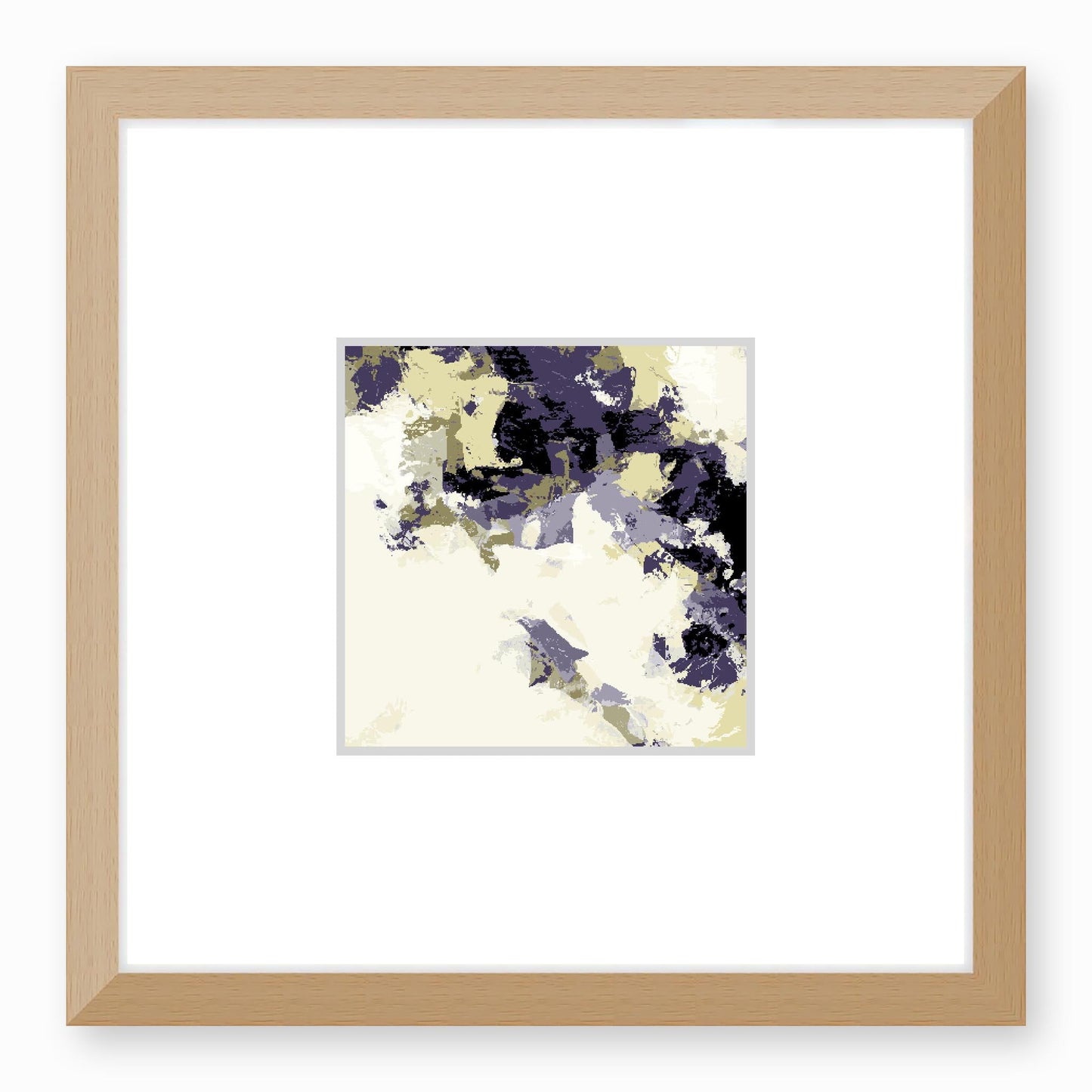 Framed Graphic Art Print, Faux Mat - 12x12 inches | FMS-1260-7693, Prints, Graphic art, Natural Frame,12 x 12 inches