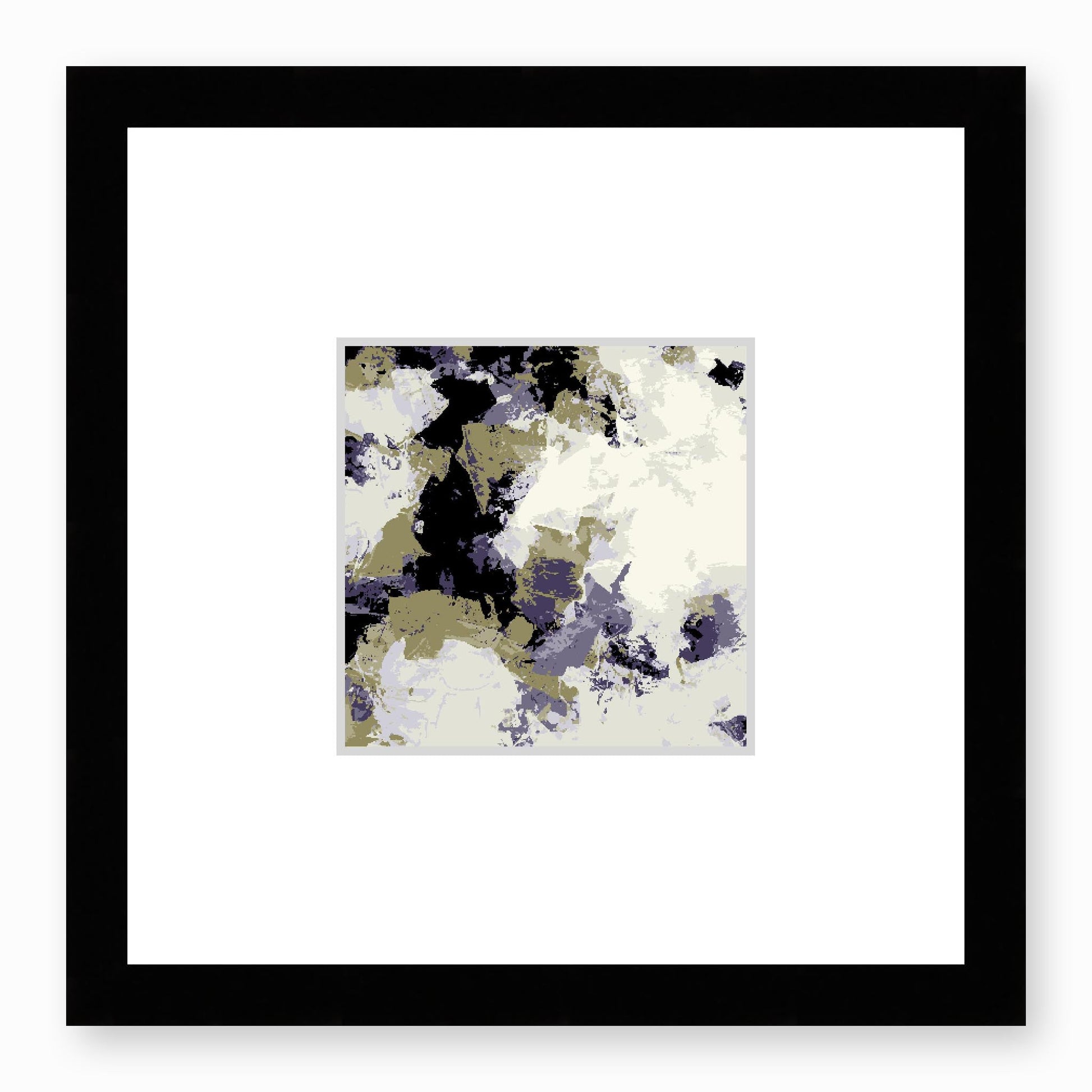 Framed Graphic Art Print, Faux Mat - 12x12 inches | FMS-1260-7695, Prints, Graphic art, Black Frame,12 x 12 inches