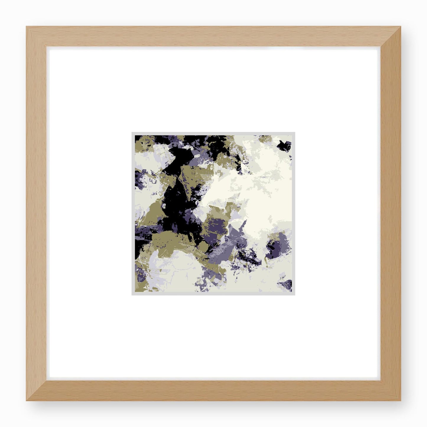 Framed Graphic Art Print, Faux Mat - 12x12 inches | FMS-1260-7695, Prints, Graphic art, Natural Frame,12 x 12 inches