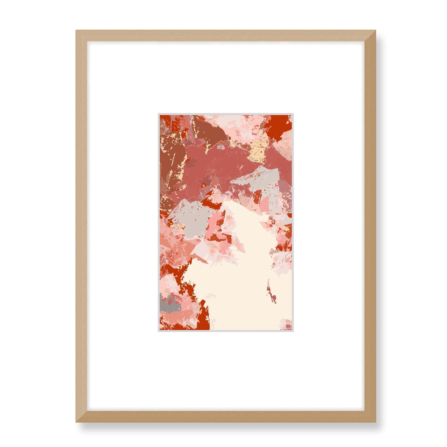 Framed Graphic Art Print, Faux Mat - 18x24 inches | FMV-1130-7692, Prints, Graphic art, Natural Frame, 45 x 60 cm ,18 x 24 inches